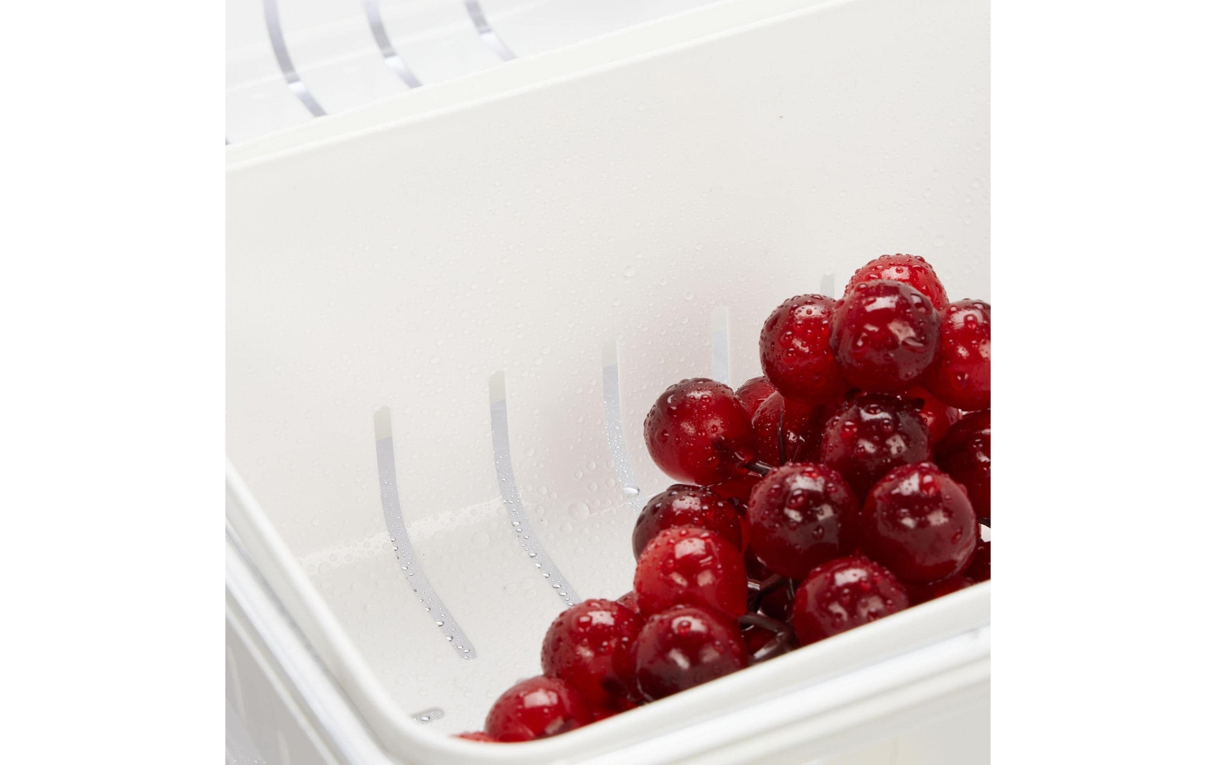 relaxdays Organizer »800 g, 3 Stück, Transparent/Weiss«