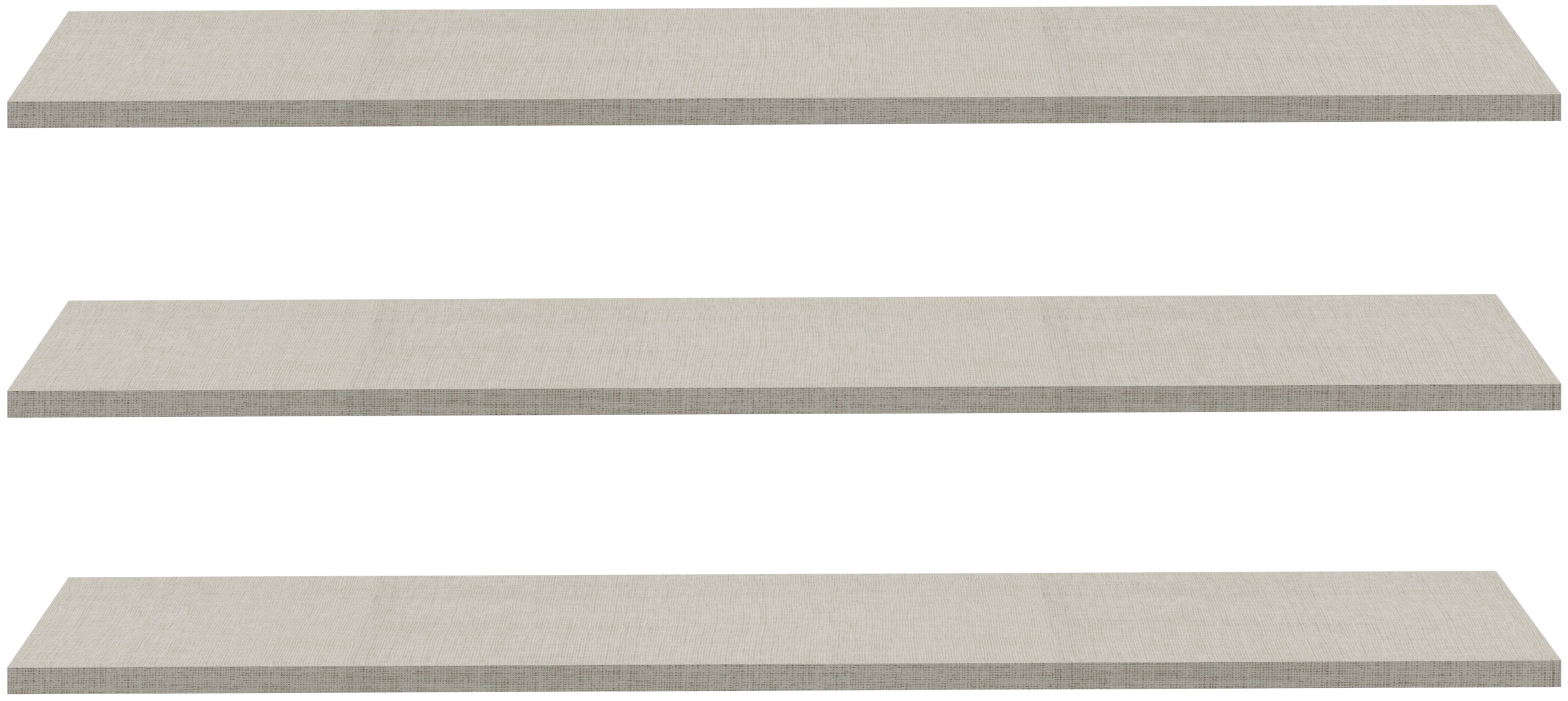 FORTE Tablette de rangement 3 cuis tlg. lot de 3, commande optionnelle