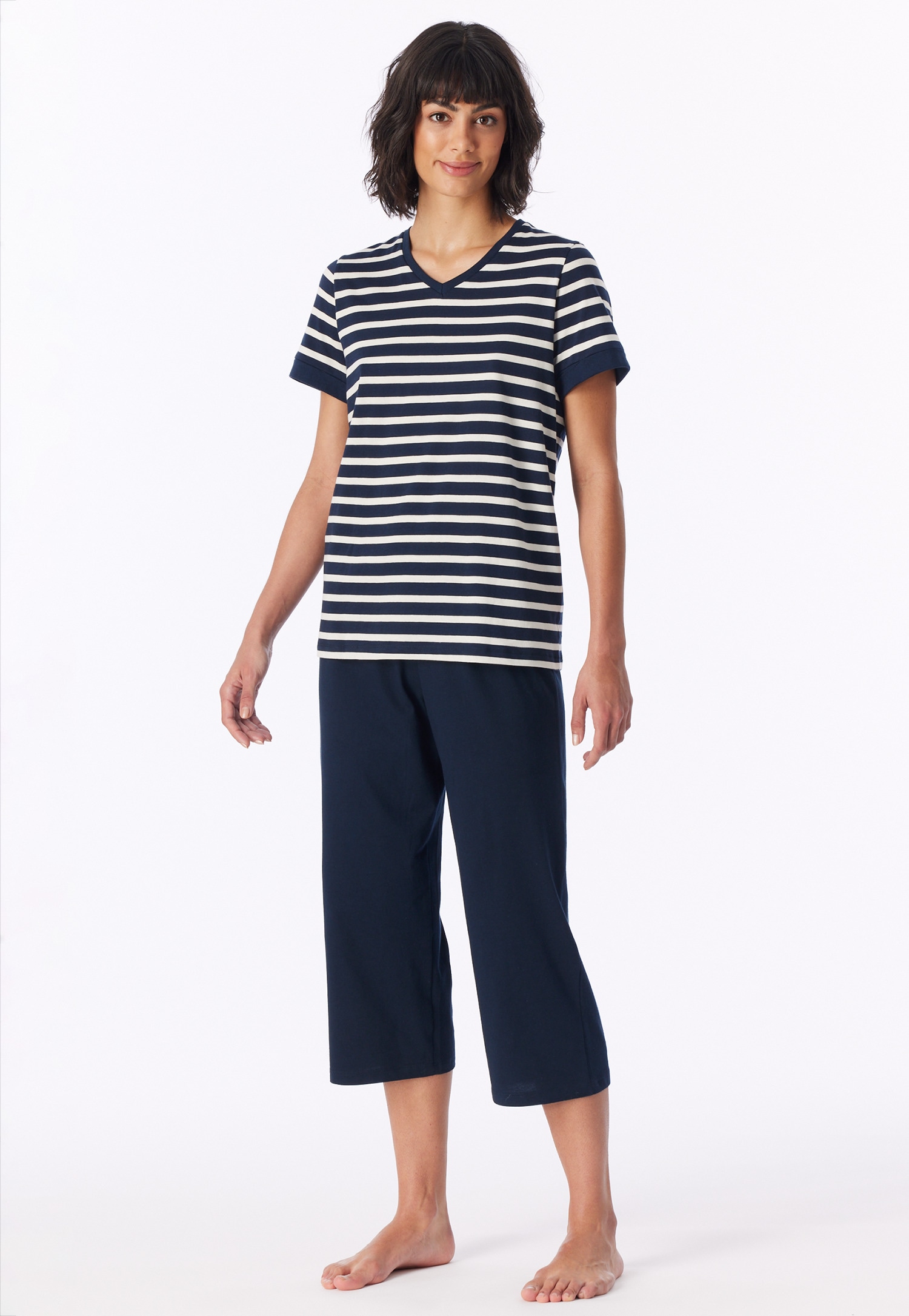 Schiesser »Casual Essentials« 2 pièces,  avec manches retroussées à la mode