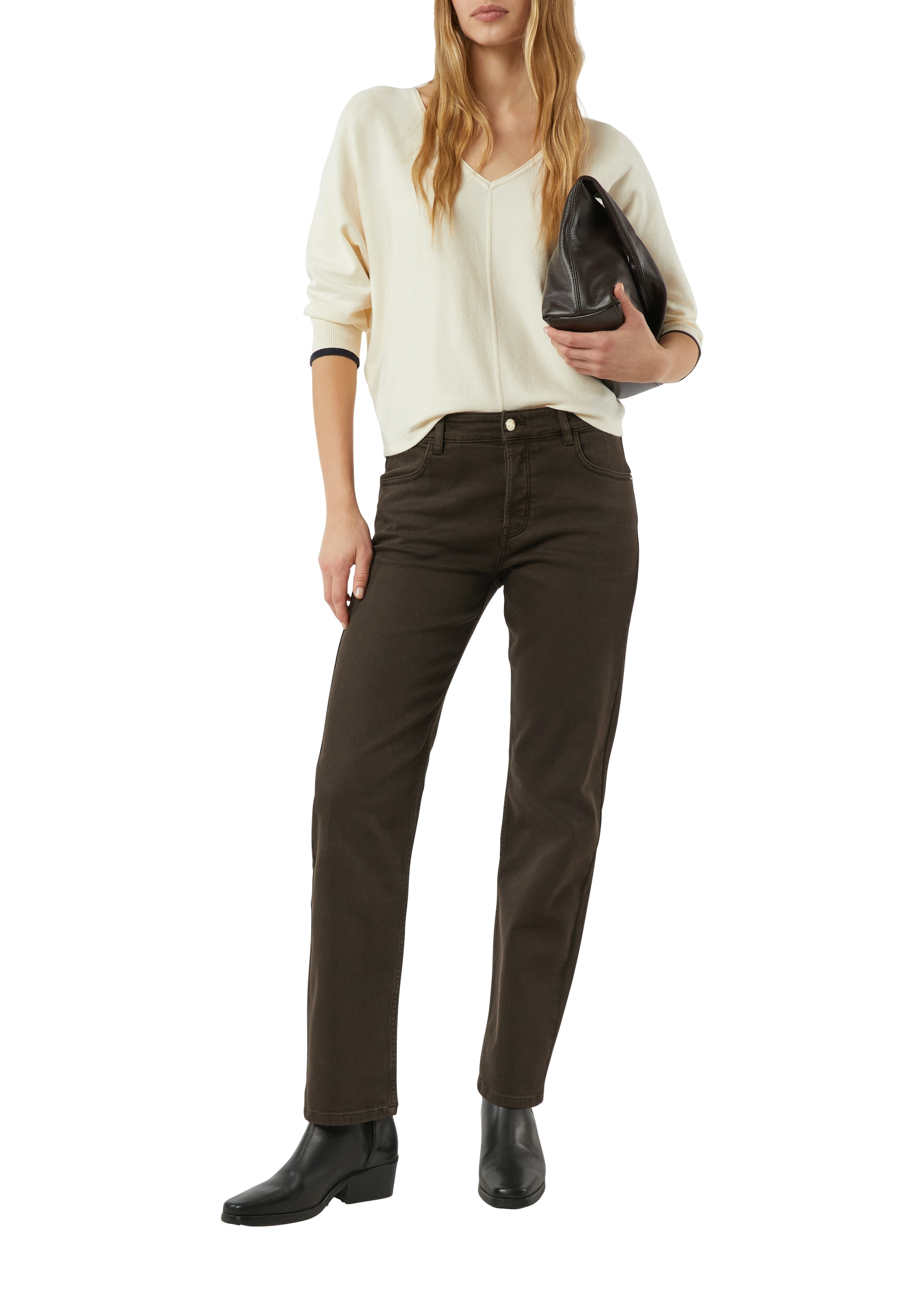 Comma Pull en tricot mit V-Ausschnitt