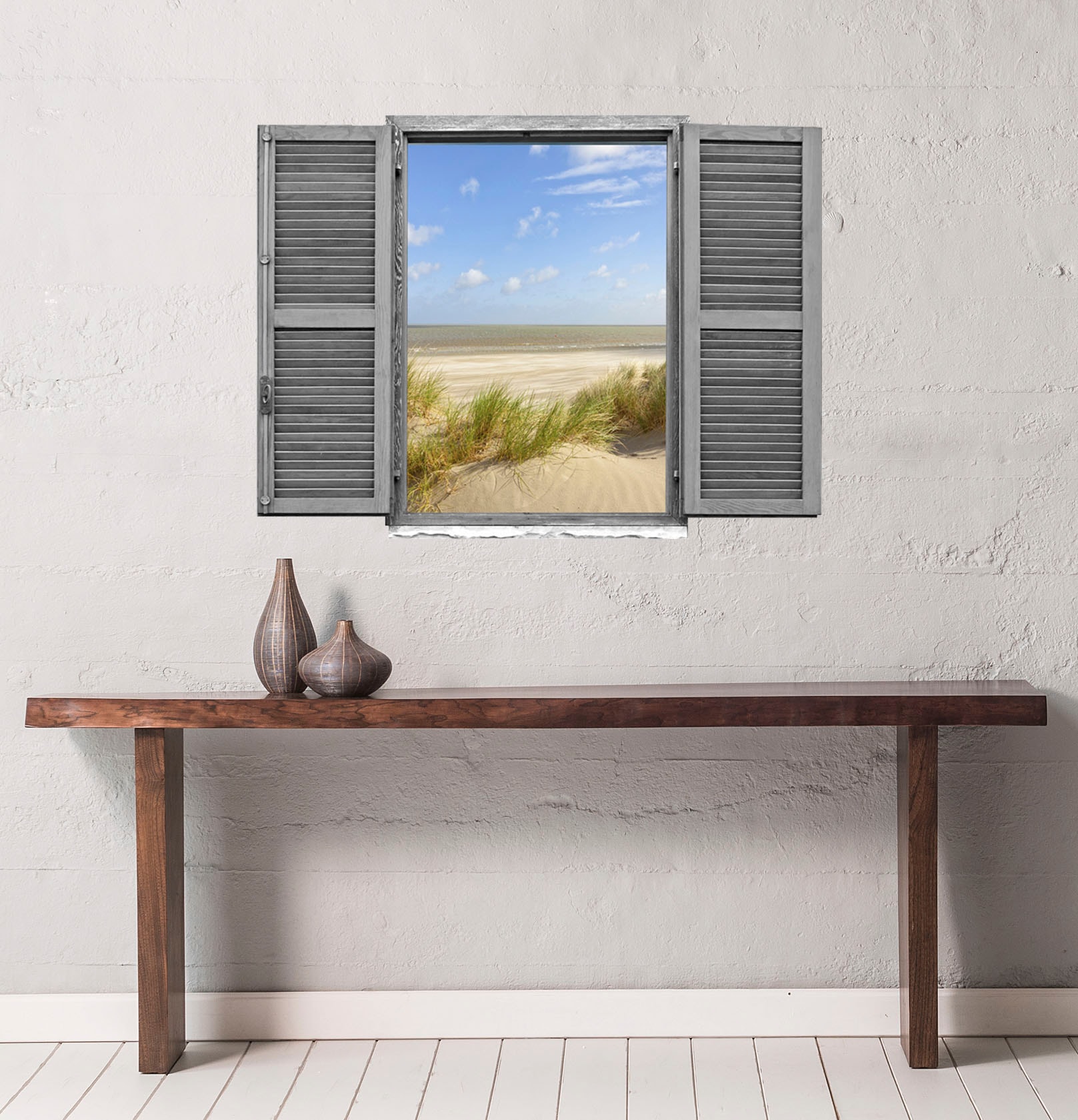 queence Wandtattoo »Düne« Wandsticker, Wandbild, selbstklebend, 3D, Fenster