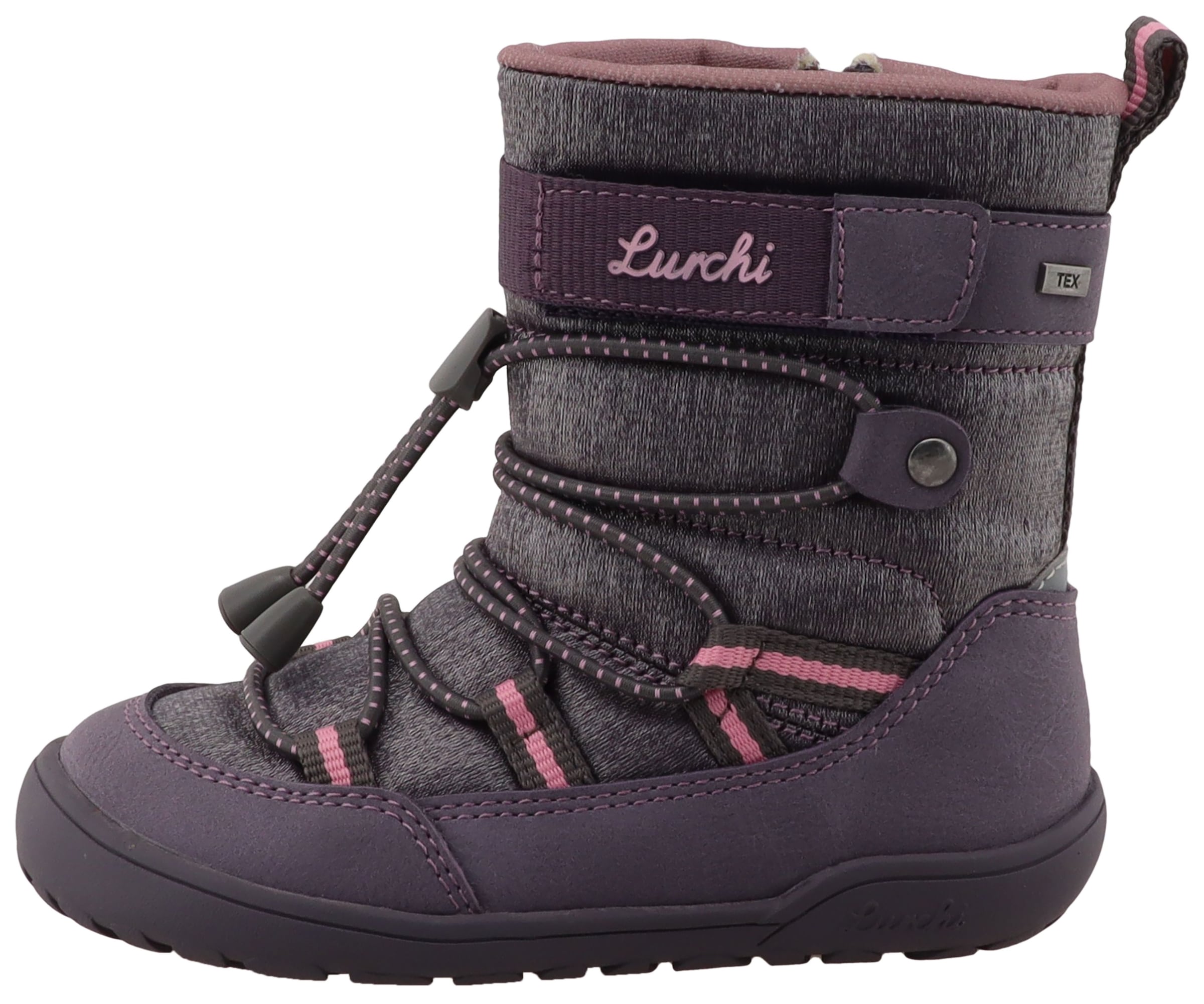 Lurchi Chaussures pieds nus »Jace 1 Barefoot-TEX«  Winterboots mit Kontrastbesätzen, Grössenschablone zum Download