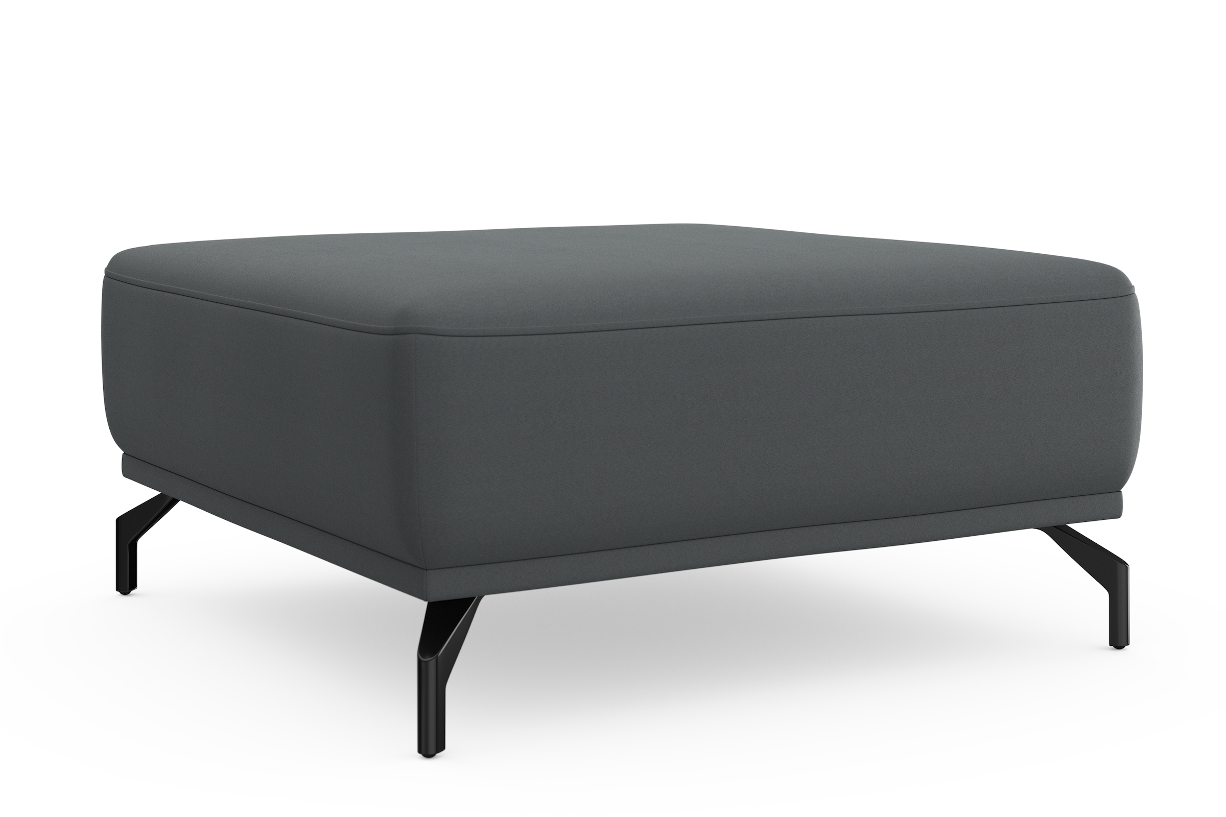 sit&more Hocker »Bailando« mit Federkern und schwarzen, matten Metallfüssen