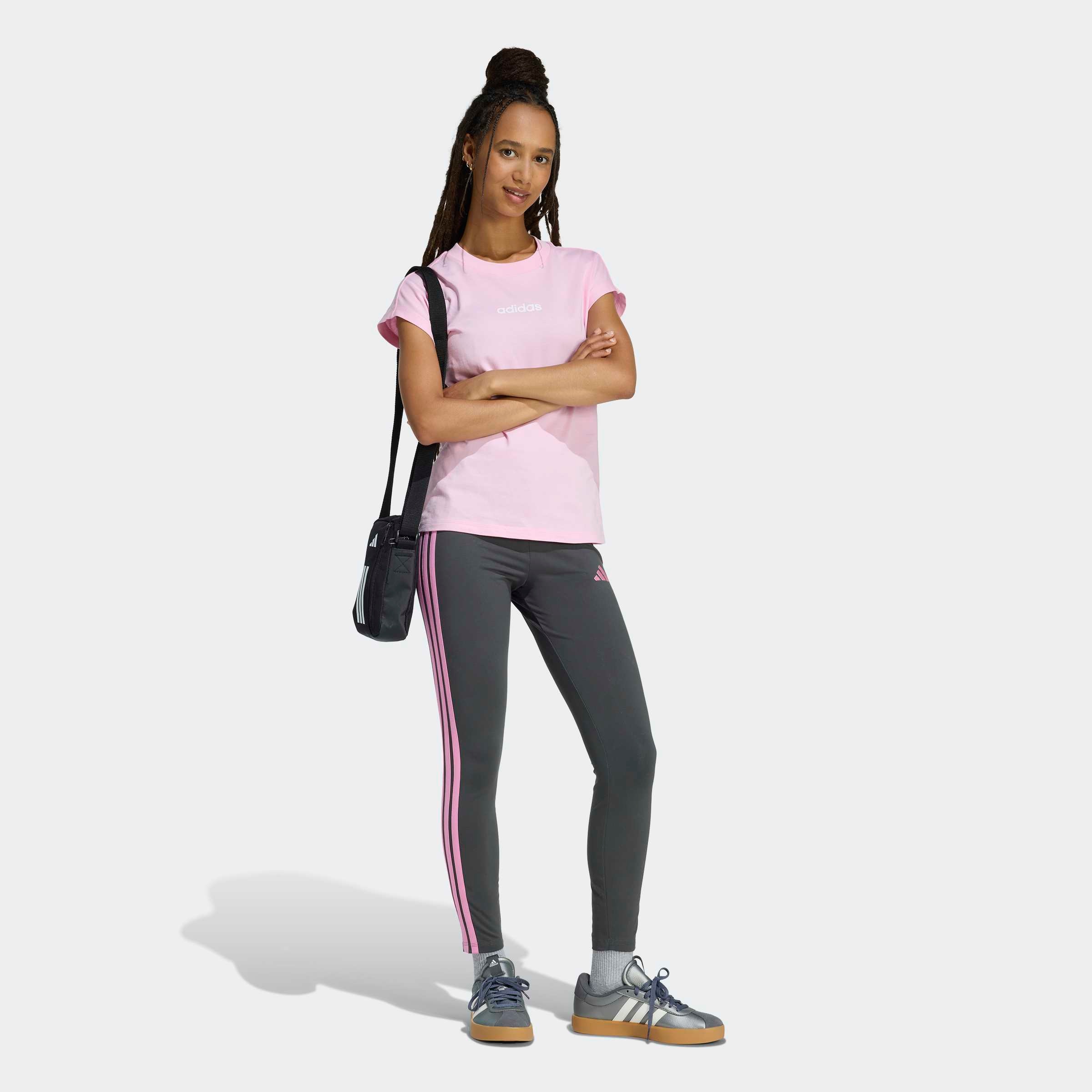 adidas Sportswear Caleçon d'entraînement »ESSENTIALS 3-STREIFEN COTTON«  sportlicher Look mit 3-Streifen, aus Baumwolle und Elasthan