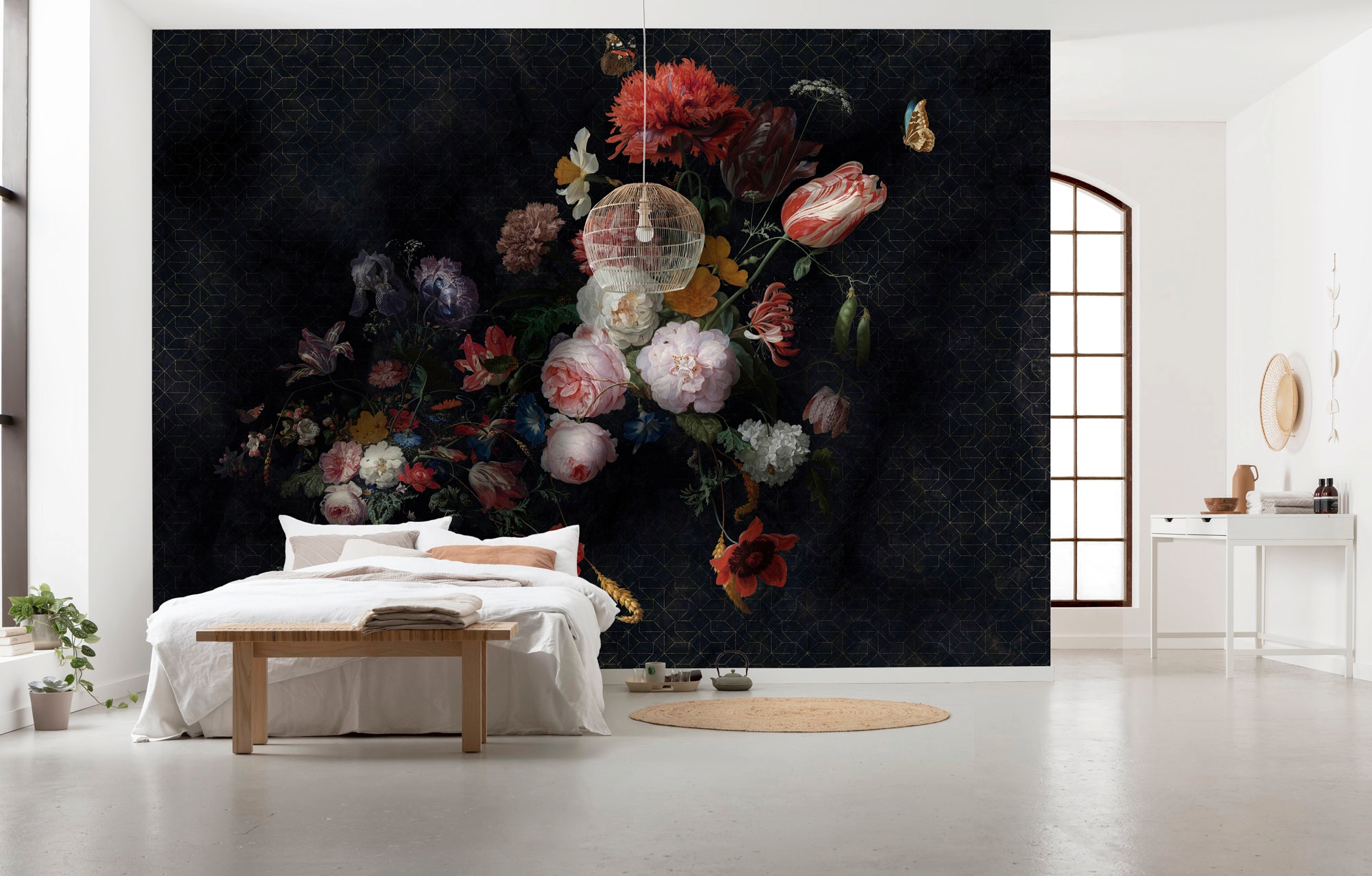 Komar Vliestapete »Digitaldruck Vlies -  Amsterdam Flowers - Grösse 350 x 250 cm« bedruckt glatt Wohnzimmer, Schlafzimmer