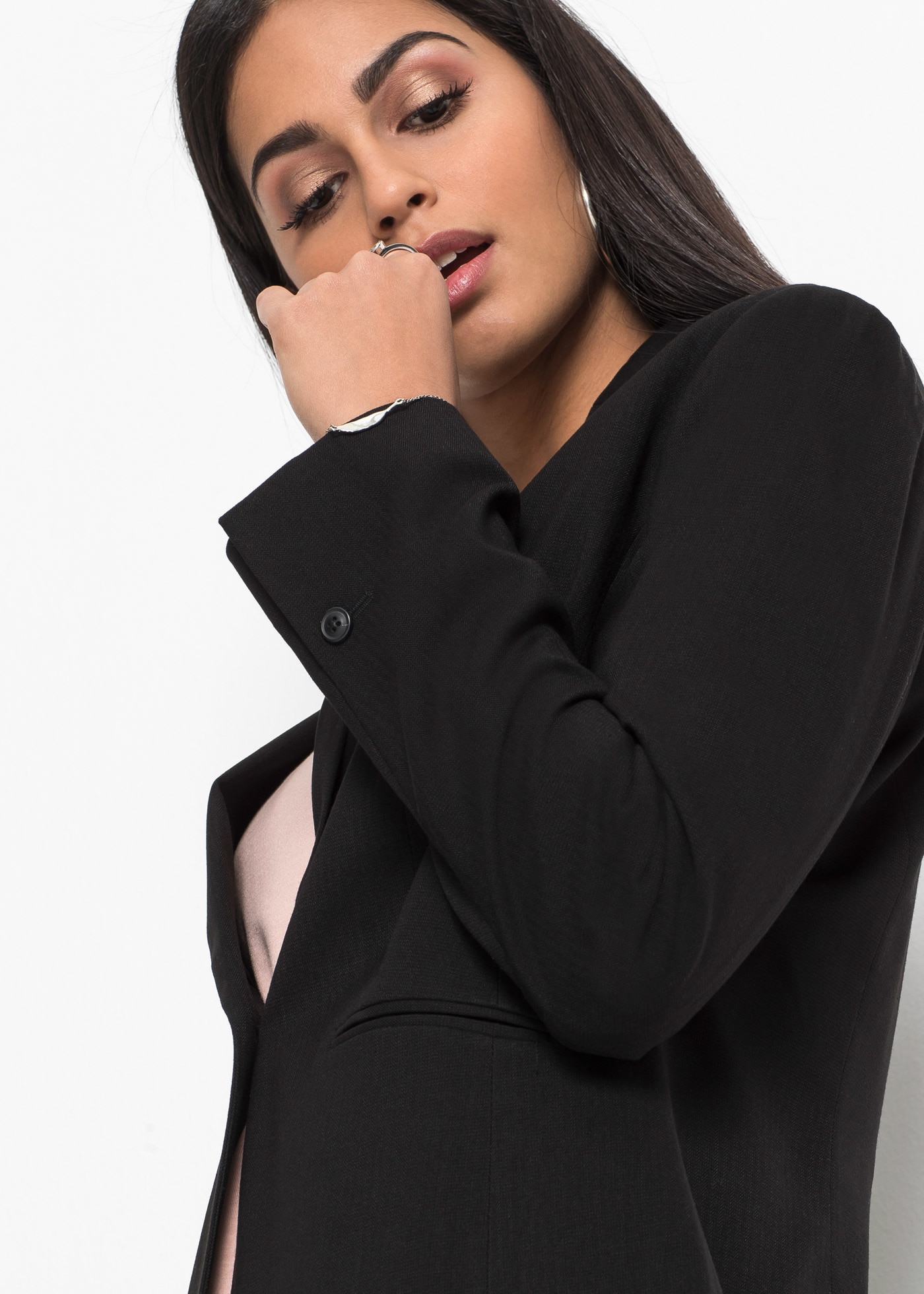 bonprix Veste blazer »Blazer« pour une apparence élégante, coupe étroite, entièrement doublé
