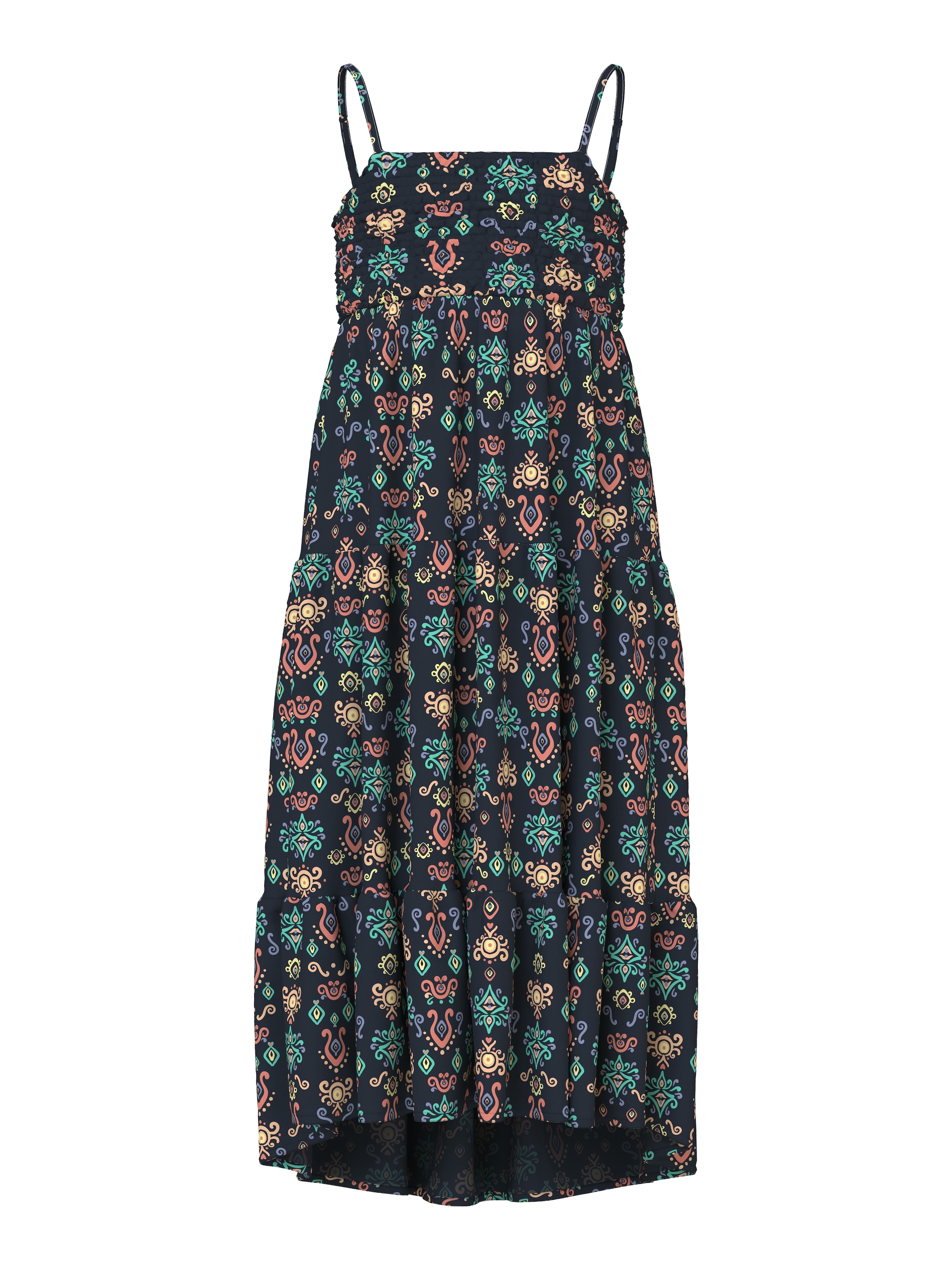 Name It Trägerkleid »NKFVINAYA STRAP MAXI DRESS« Materialmix, regular fit