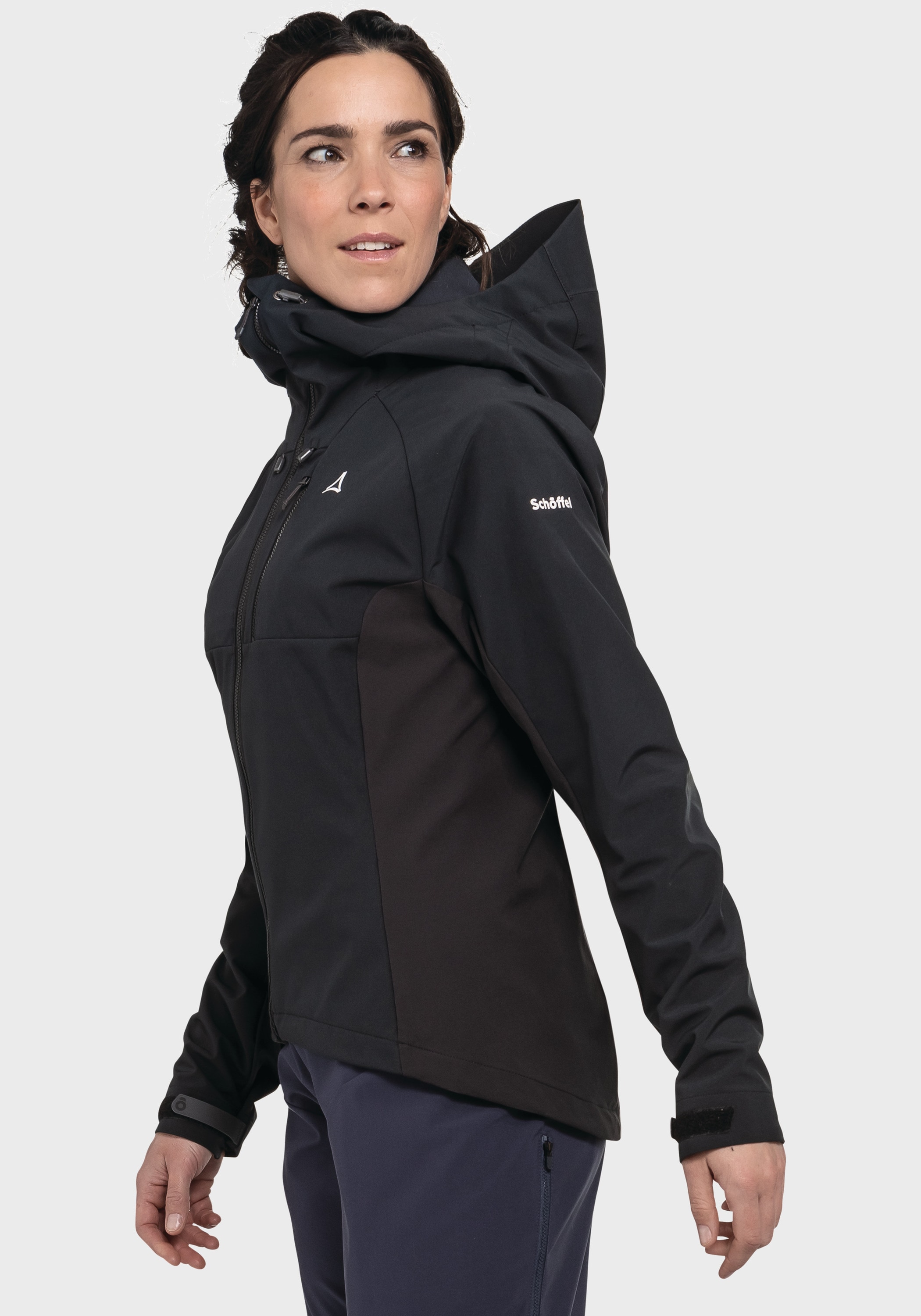 Schöffel Outdoorjacke »Bike Hybrid Jk Style Salza WMS« mit Kapuze