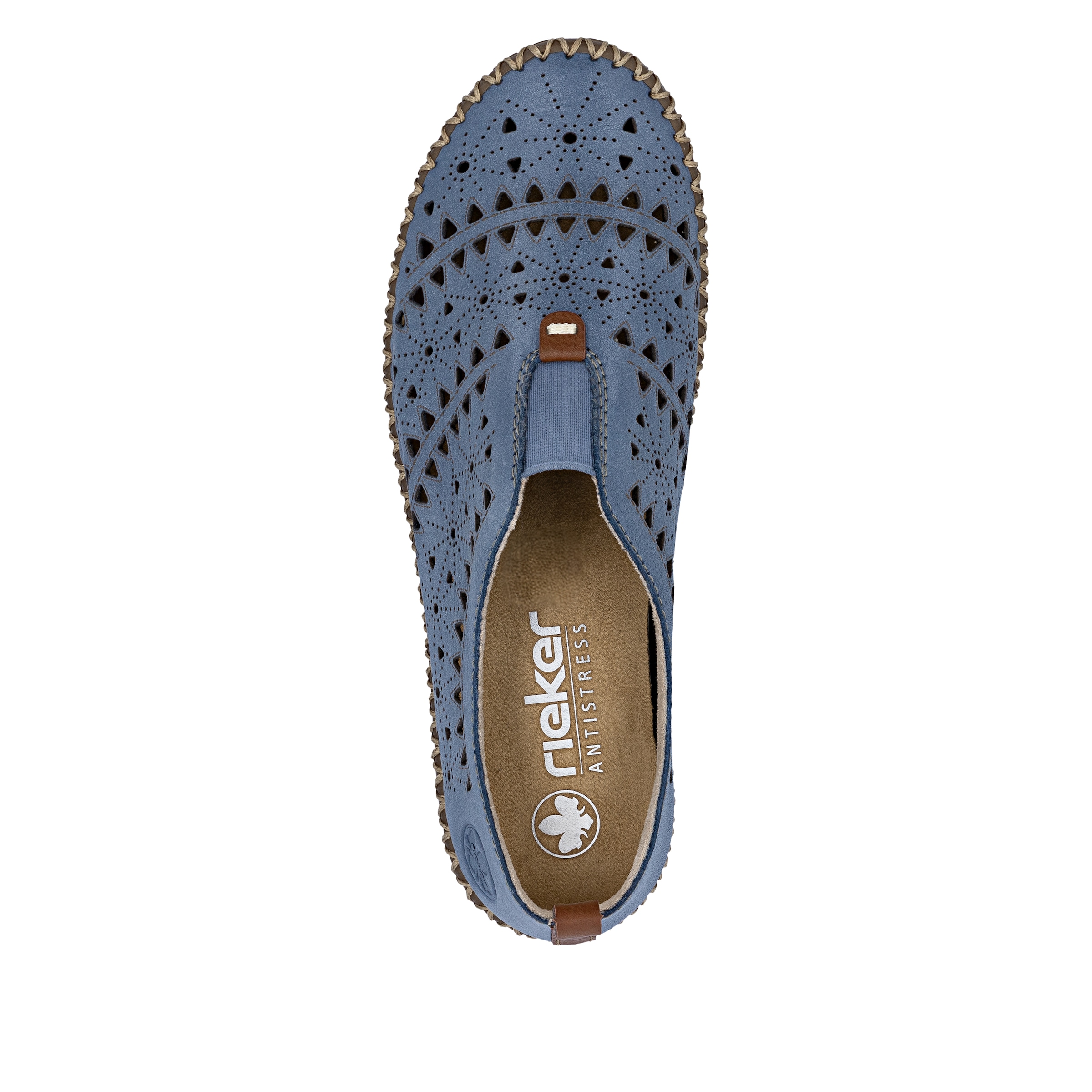 Rieker Slipper  Schlupfschuh, Halbschuh, Urlaubsschuh mit Perforation