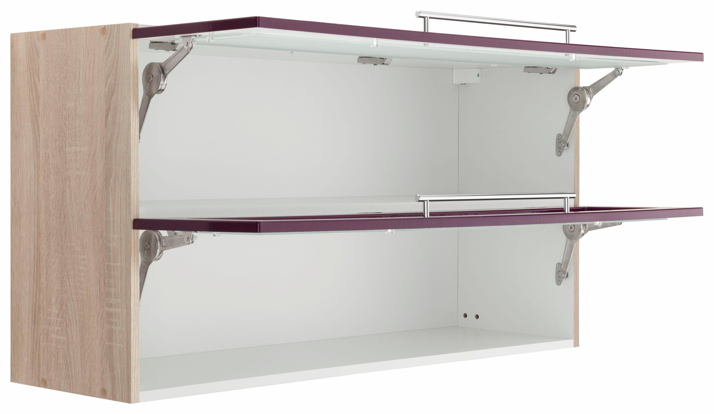 KOCHSTATION Armoire suspendue en verre »KS-Samos« mit 2 Klappen