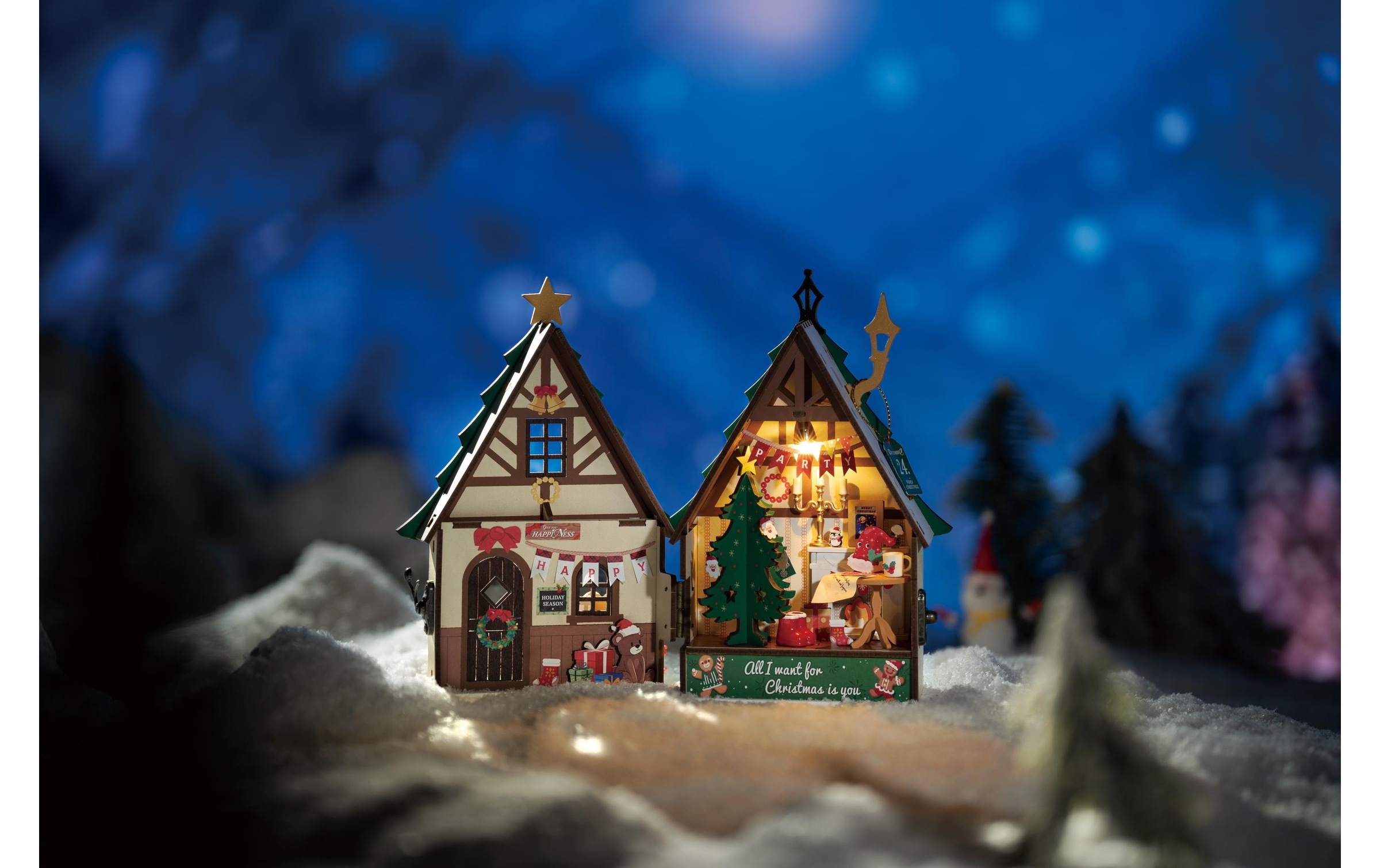   Kit de modèles réduits »RoboTime Funkelndes Weihnachtshaus«