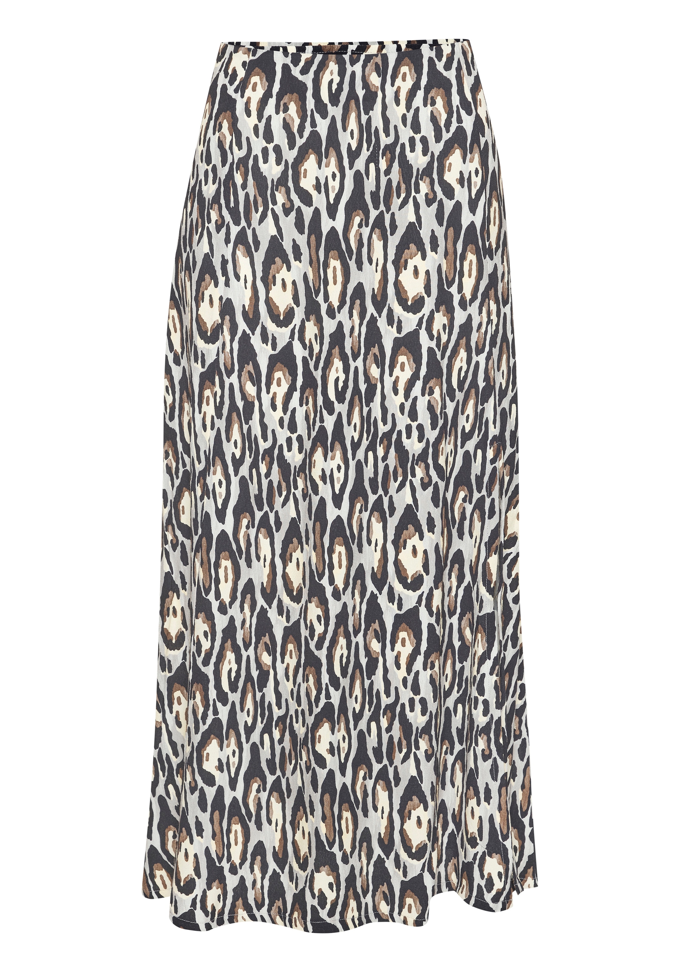 LASCANA Jupe midi mit Alloverdruck, Sommerrock aus Webware