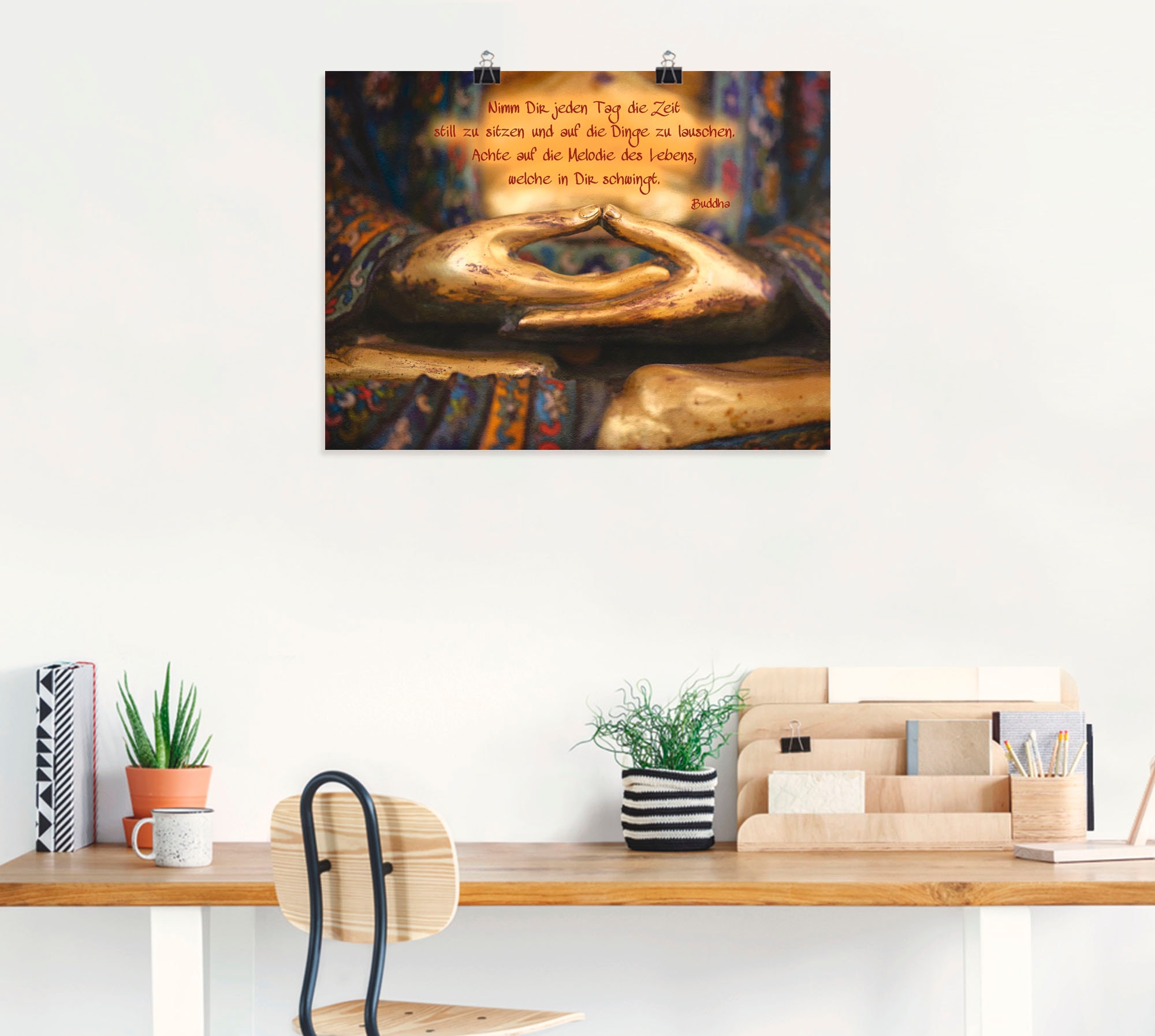 Artland Fresque murale »Weisheit« 1 cuis tlg. als Leinwandbild, Poster in verschied. Grössen