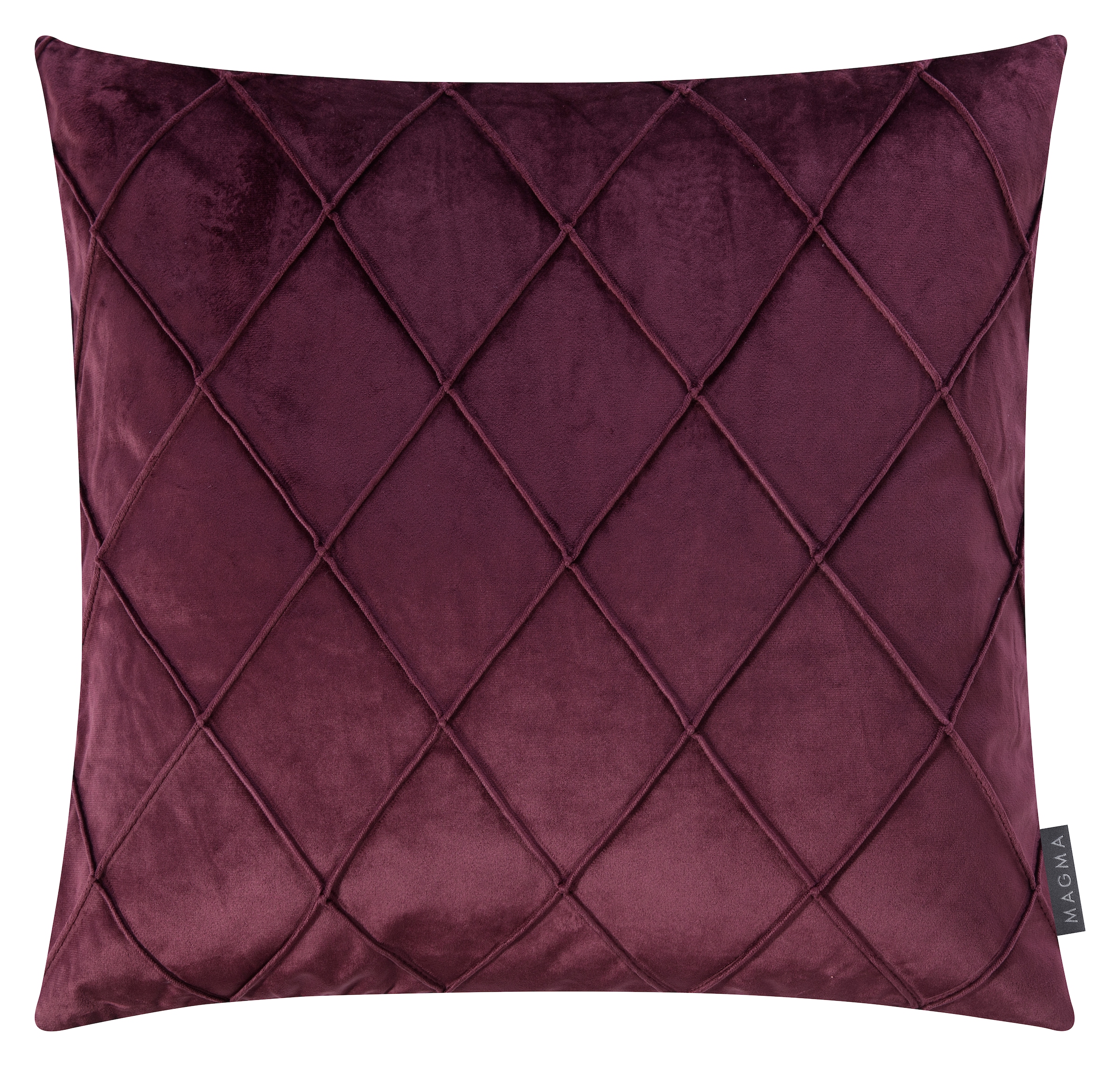 Magma Heimtex Coussin décoratif »NOBLESS« Housse de coussin, matelassage élégant en losanges, look moderne et luxueux