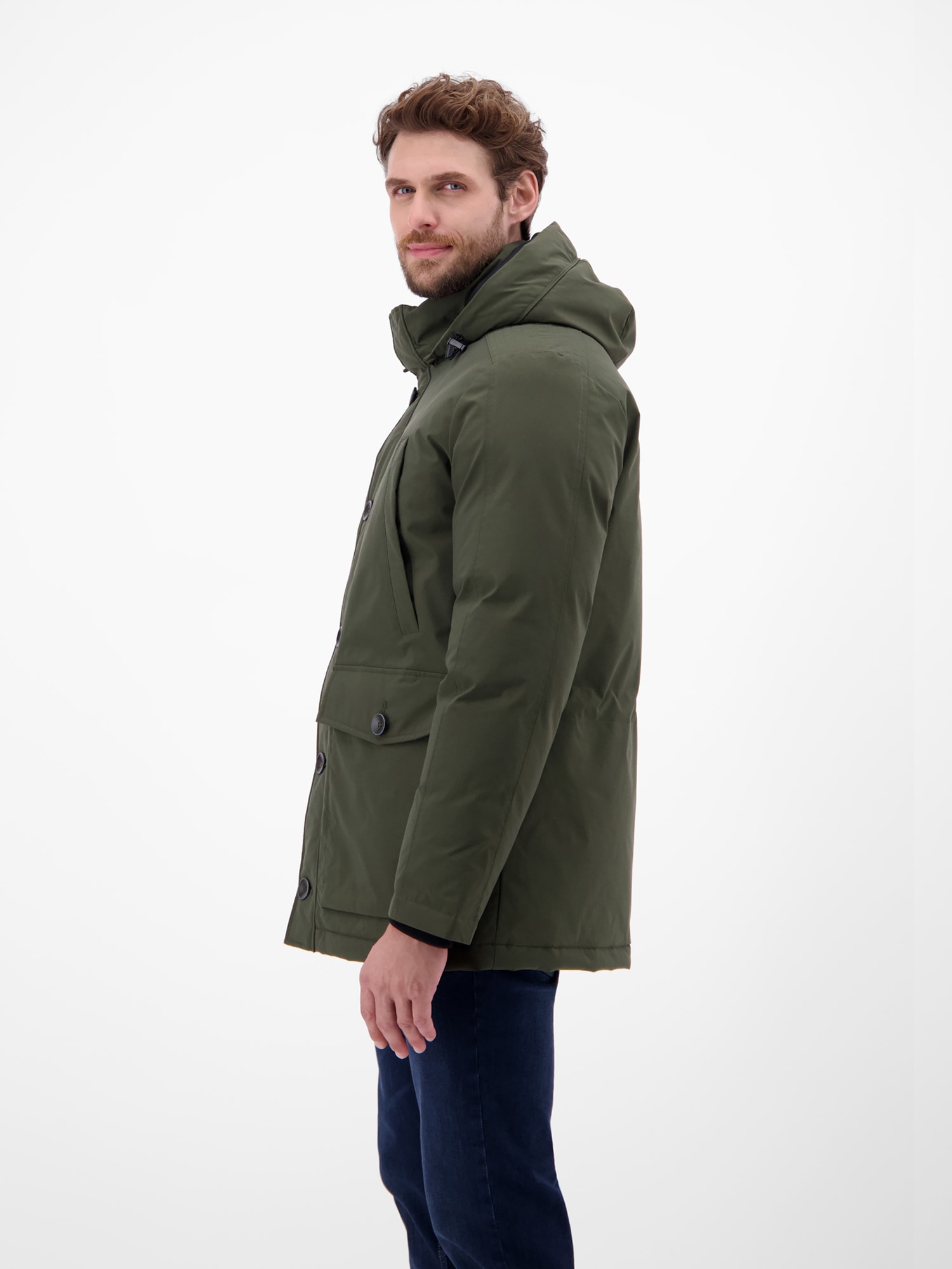 LERROS Wintermantel »Herren Wintermantel mit Kapuze«