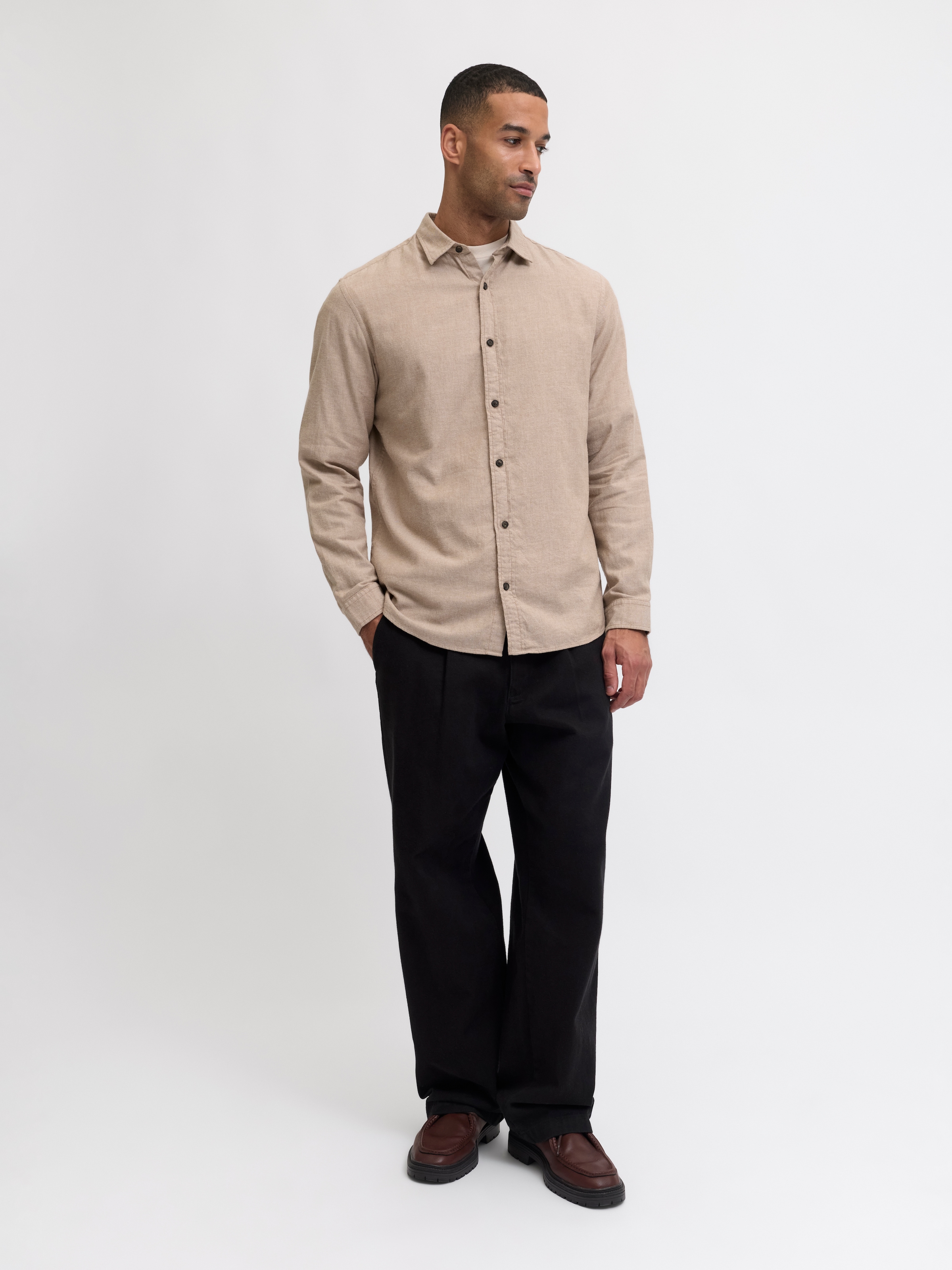 Jack & Jones Chemise à manches longues »JJECLASSIC MELANGE SHIRT L/S NOOS«