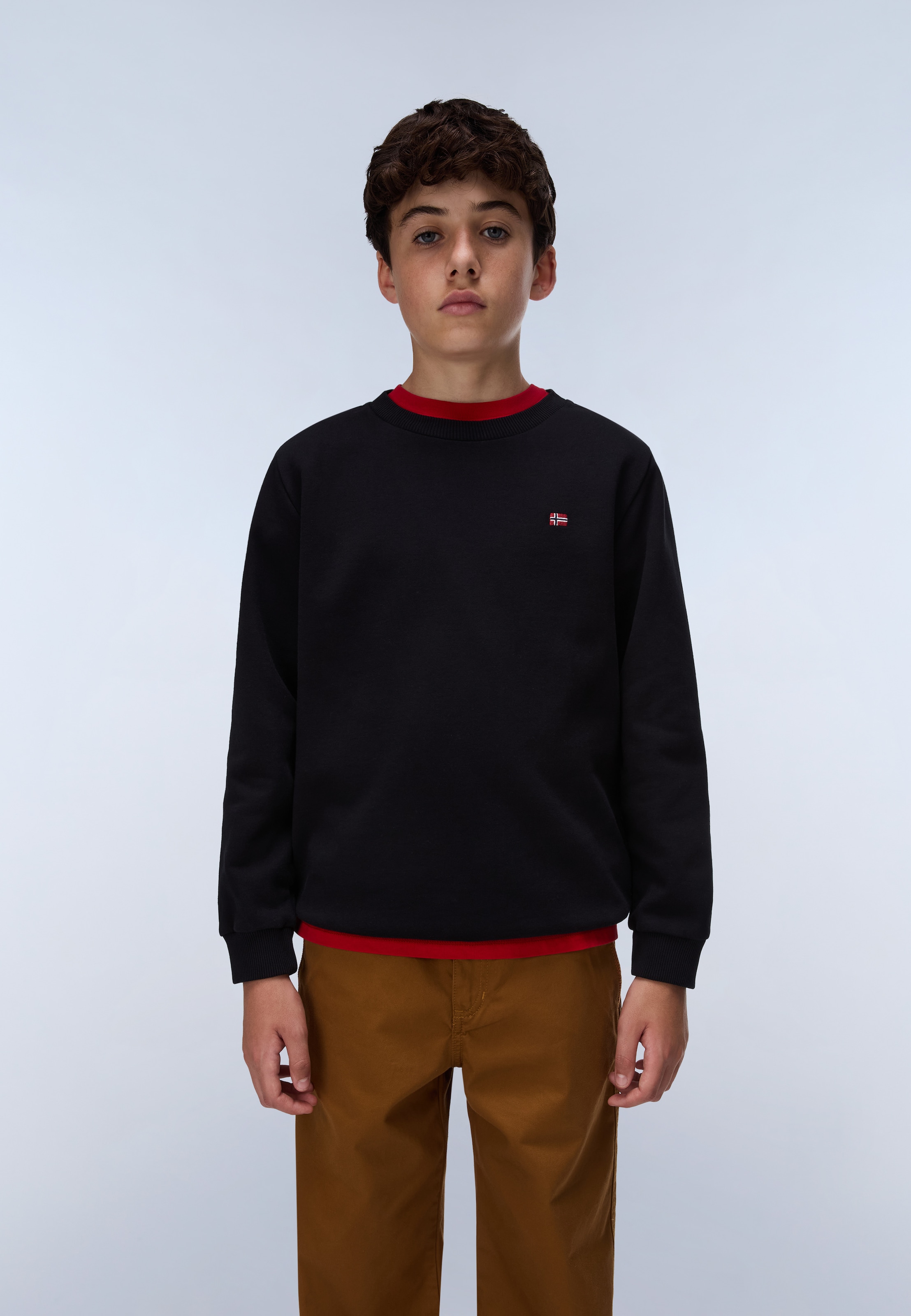 Napapijri Sweatshirt , klassische Sweatshirt-Ausführung, aus Baumwolle und Polyester
