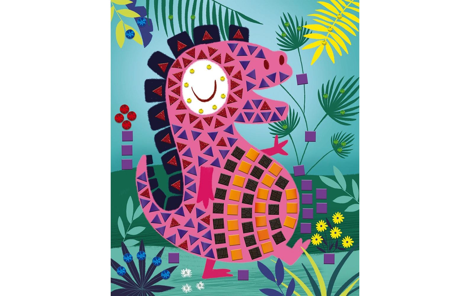 Janod Set créatif »Bastelset Dinosaurier Mosaik«