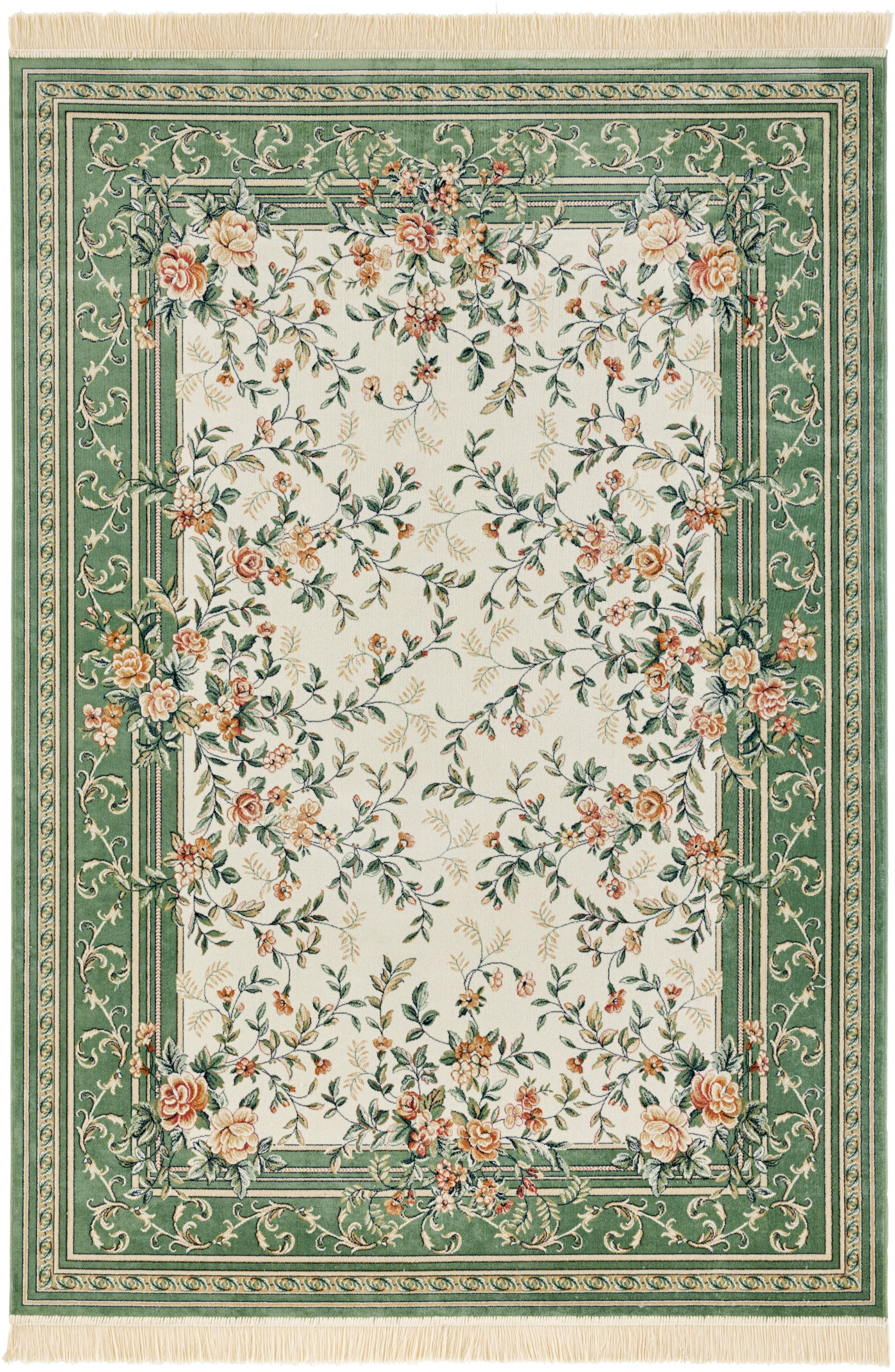 HANSE Home Tapis »Antik Flowers« Rectangulaire 5 mm Höhe Orientalisch mit Fransen, Orient, Wohnzimmer, Schlafzimmer, Esszimmer
