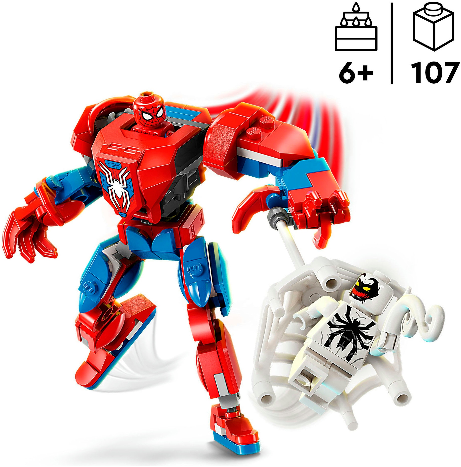 LEGO® Konstruktionsspielsteine »Spider-Man Mech vs. Anti-Venom (76308), LEGO Super Heroes« Made in Europe
