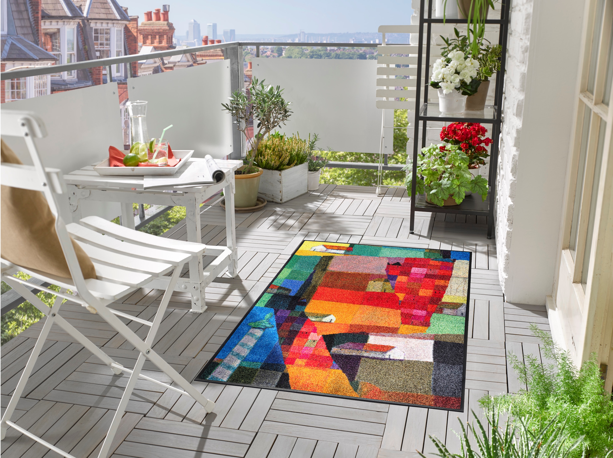 wash+dry by Kleen-Tex Tapis »Venetien« Rectangulaire 7 mm Höhe antidérapant, adapté intérieur et extérieur, lavable