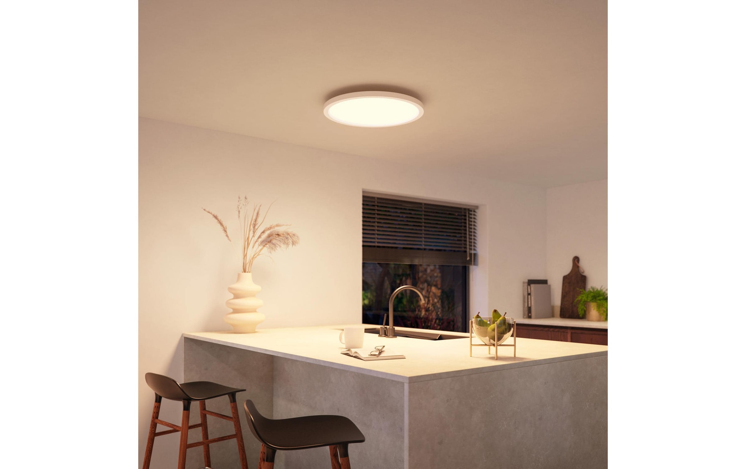   Plafonnier LED »LED-Panel Devote WCA slim ceiling RD M« RVB | blanc neutre