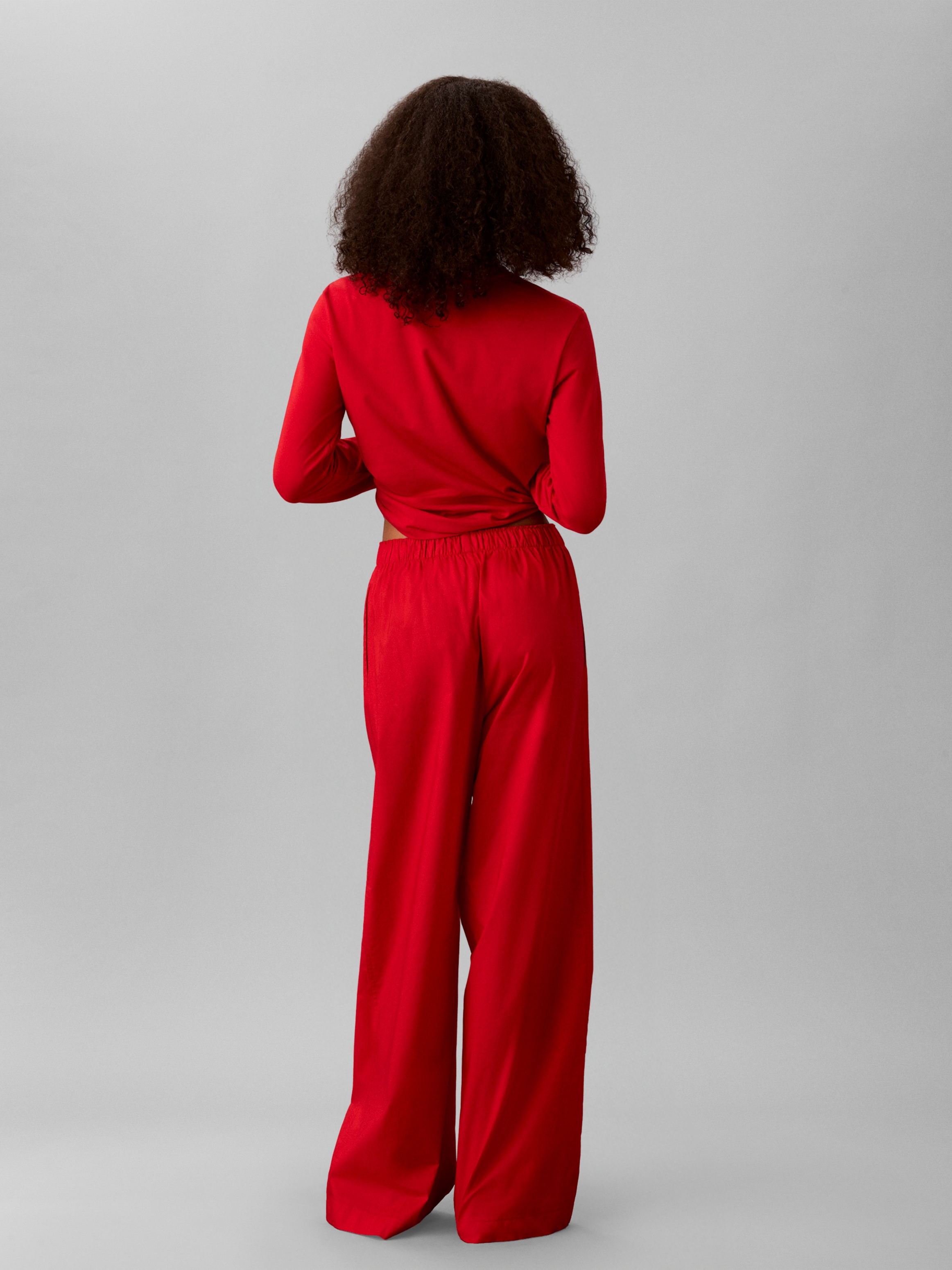 Calvin Klein Underwear Pyjama mit Logo-Stickerei, bequeme Passform, weites Bein