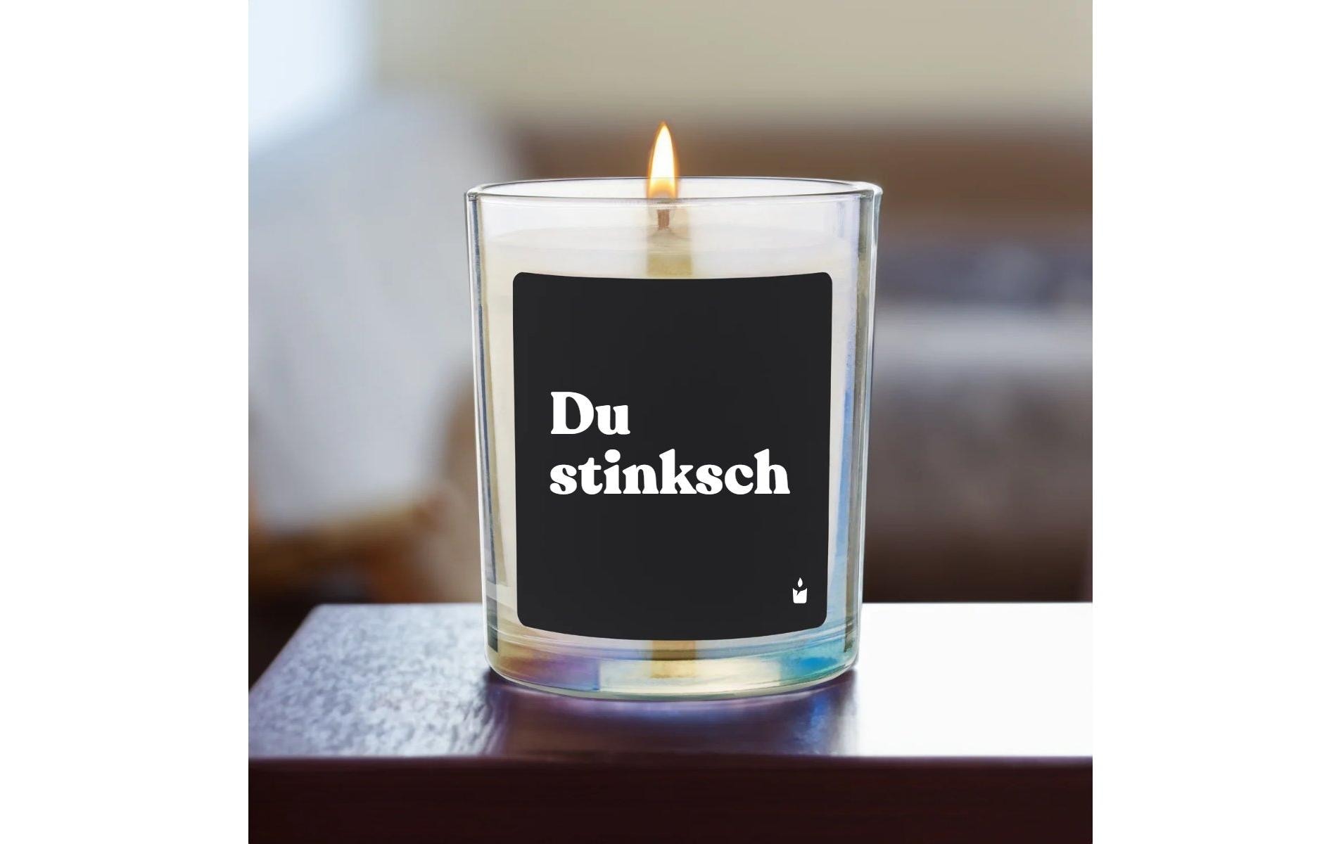   Bougie parfumée »ChattyCandles Du stinksch 6,7 x 8 cm«