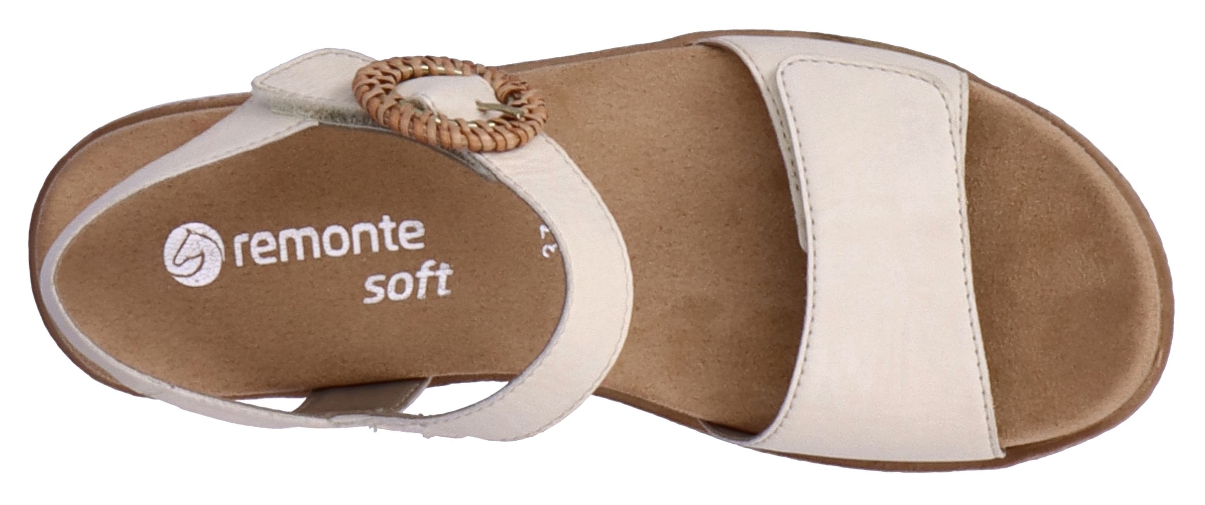 Remonte Keilsandalette  Sommerschuh, Riemchensandale mit praktischen Klettverschlüssen