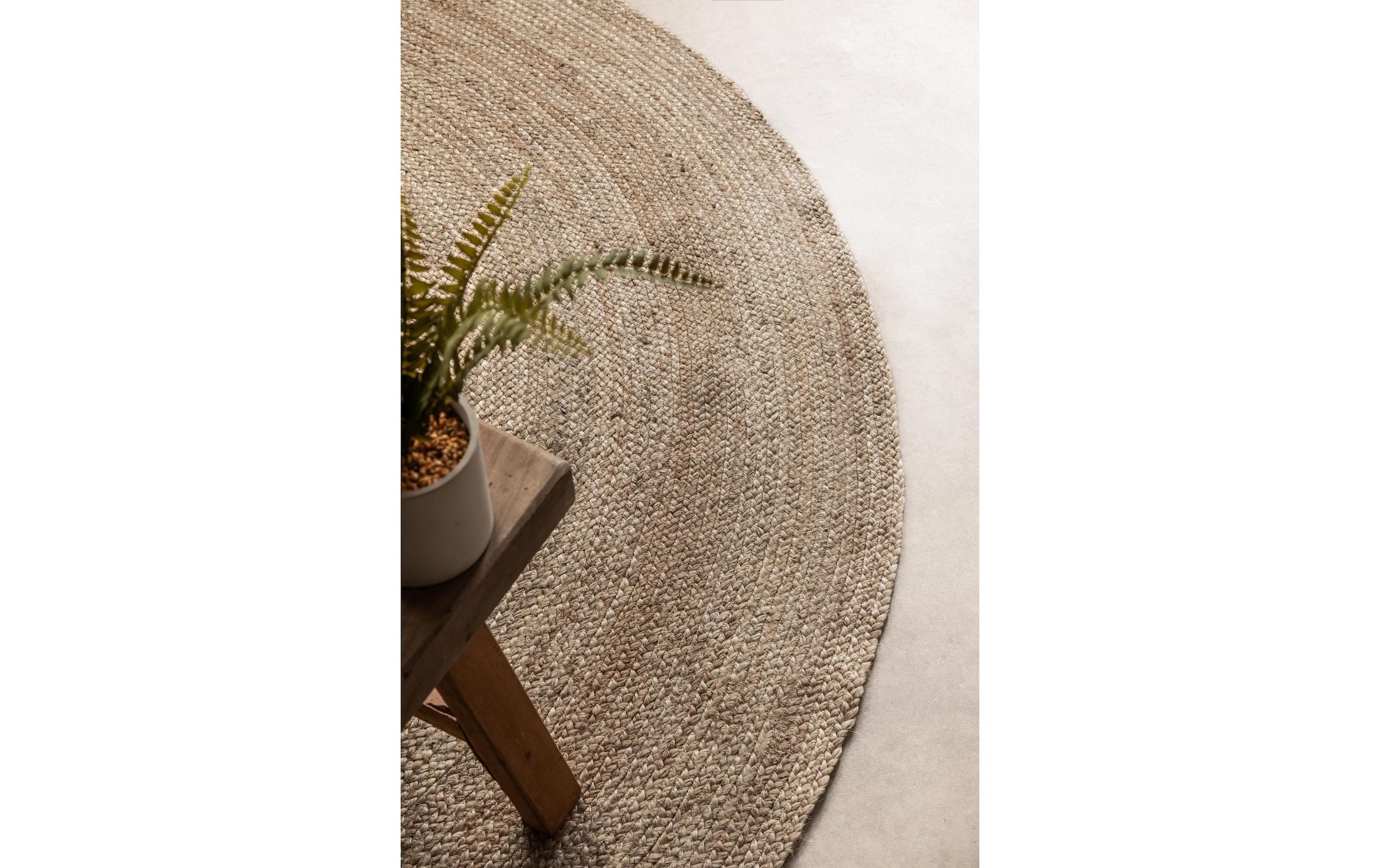 HANSE Home Teppich »Rangpur Juteteppich, in rund und oval« oval 10 mm Höhe handgewebt, 100% Jute , Natur, Wohnzimmer, Flur, Boho, Skandi