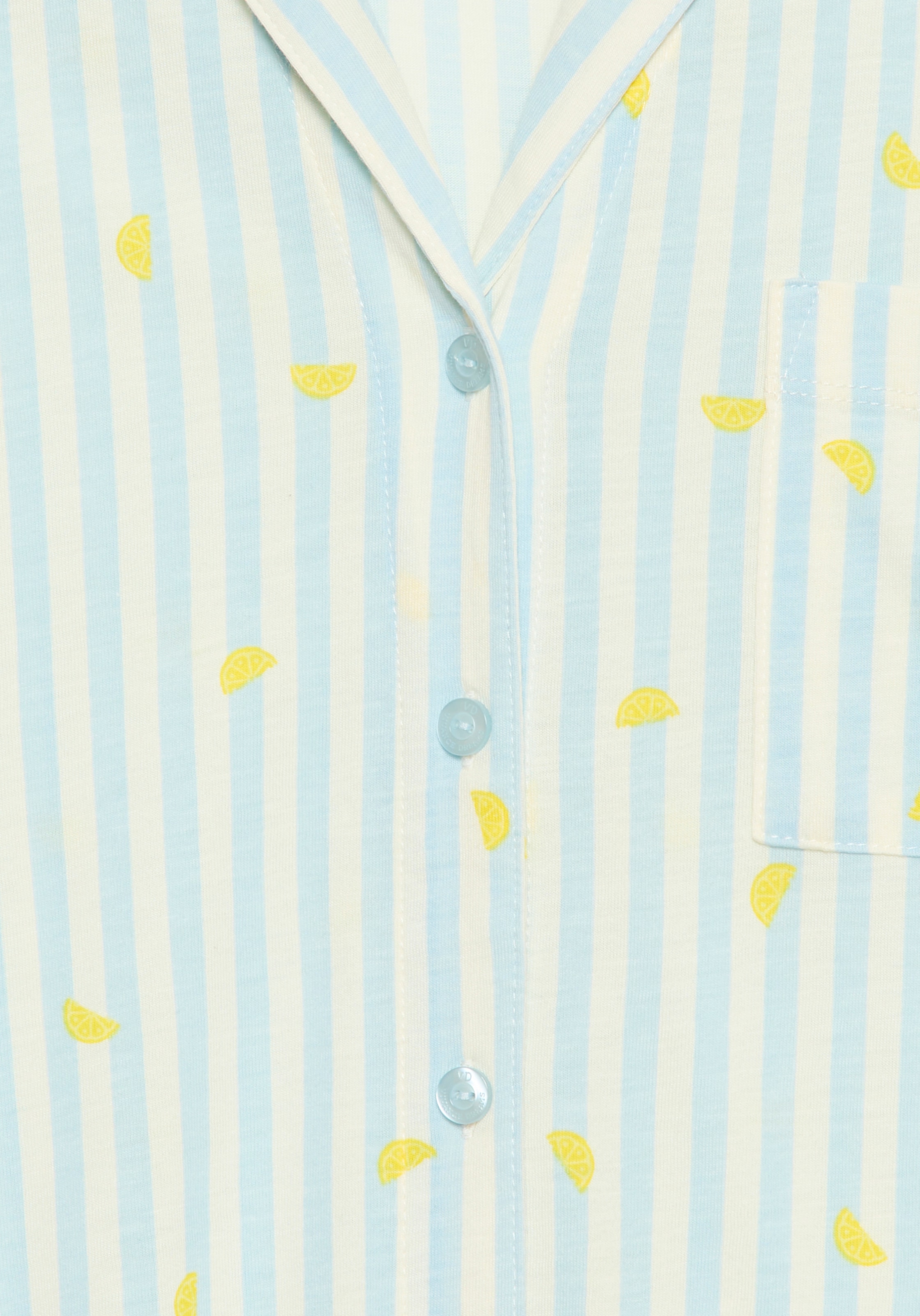 Vivance Dreams by Lascana Haut de pyjama avec joli imprimé rayures et fruits
