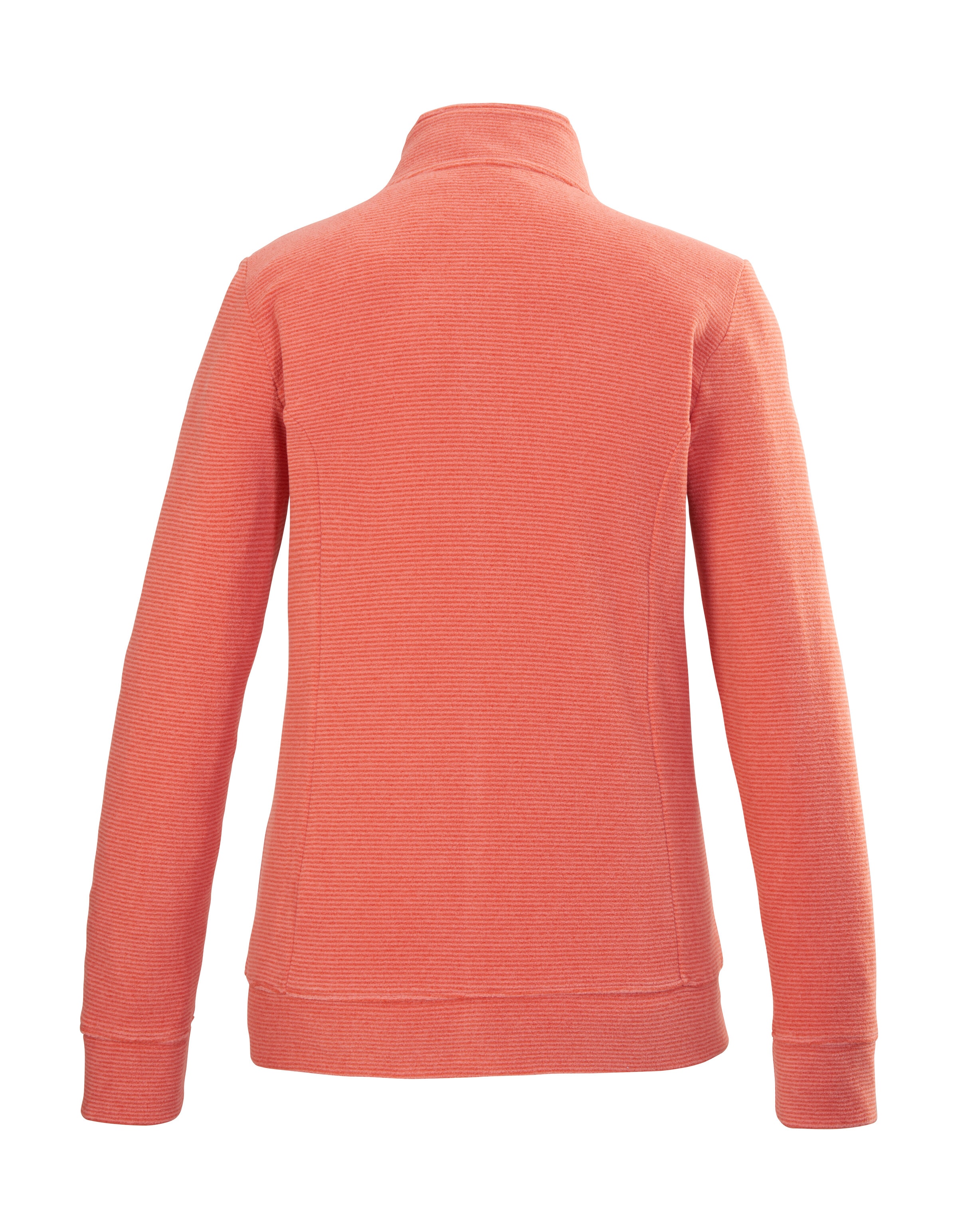 Killtec Fleecejacke »KOS 100 WMN FLC JCKT« Gestreifte Damen-Fleecejacke mit Zipper-Taschen und Kinnschutz