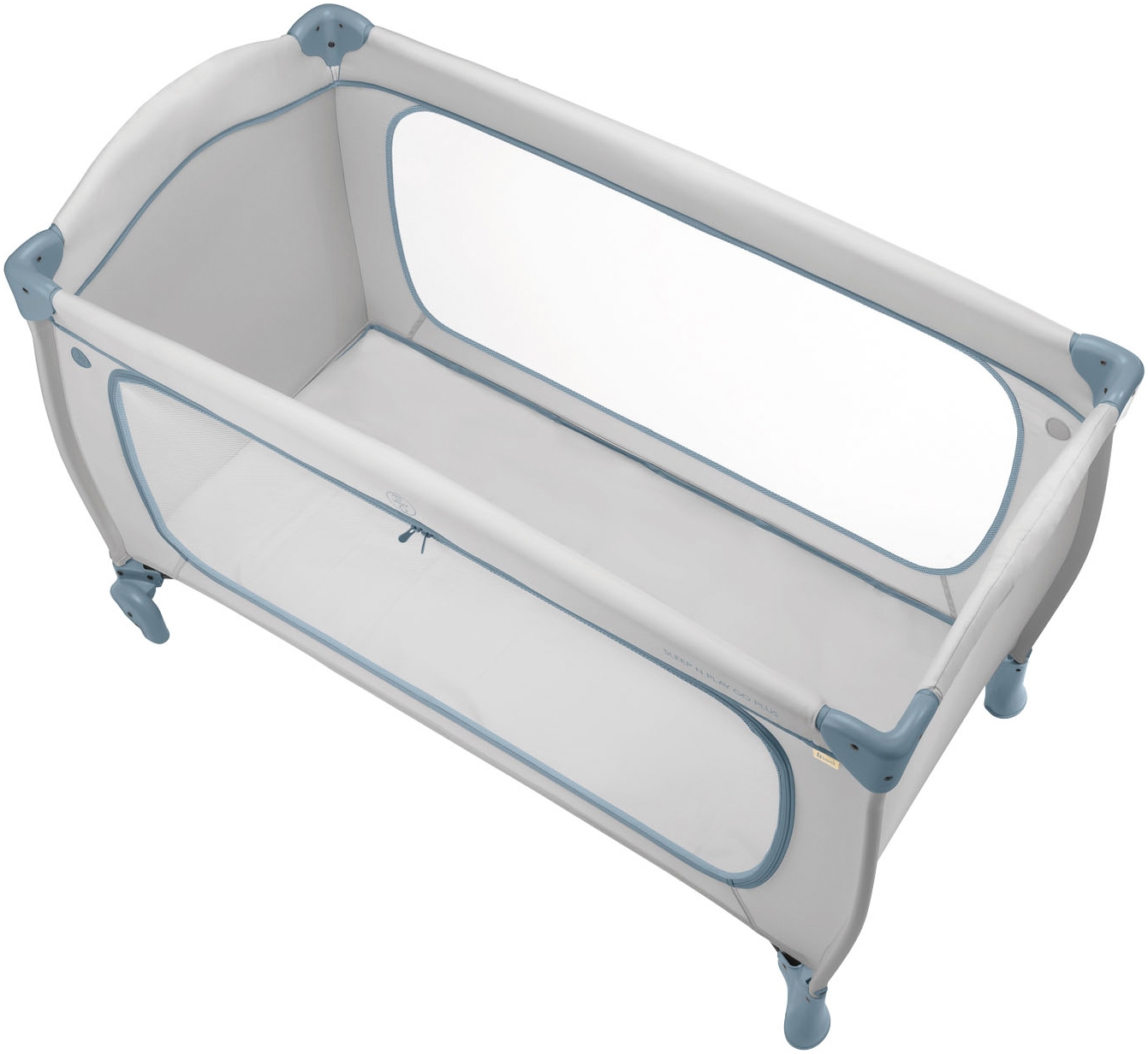 Hauck Baby-Reisebett »Sleep N Play Go Plus, Dusty  Blue« mit integrierten Rädern; Vorderausstieg