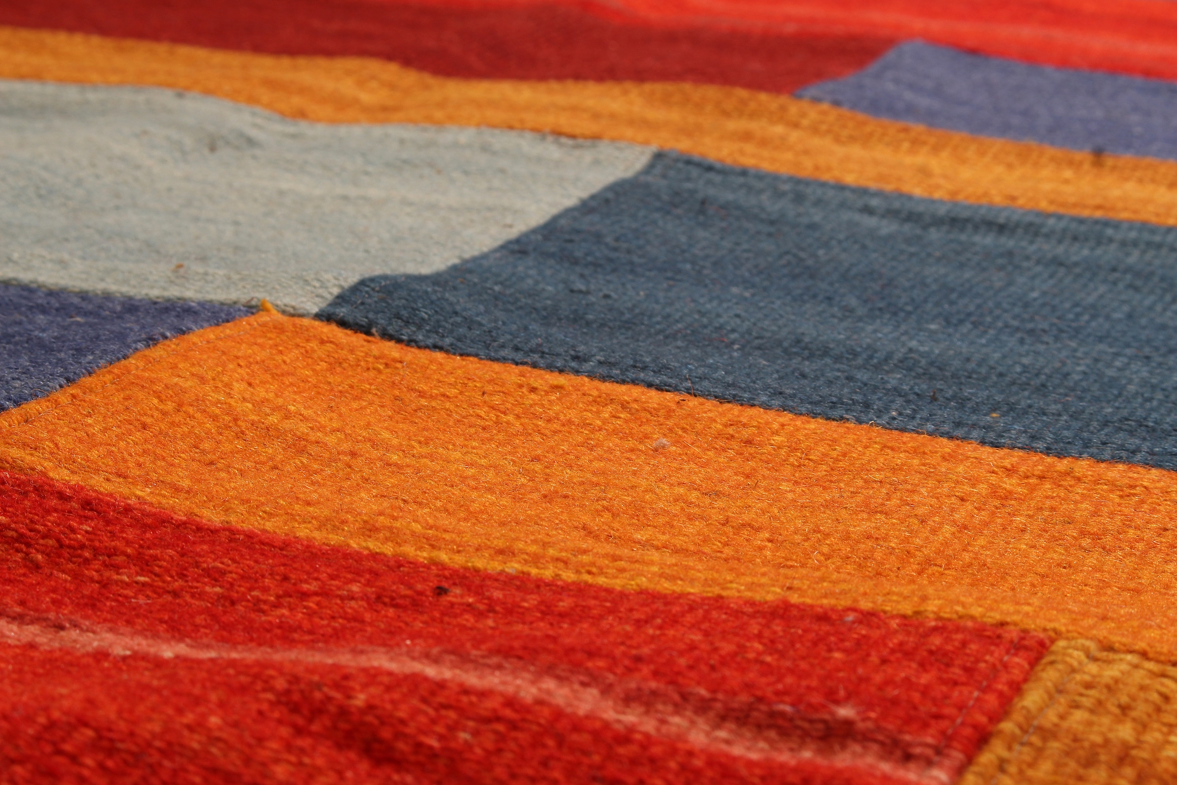 Kayoom Teppich »Radical 335« rechteckig 15 mm Höhe Handgewebter Jacquard Kilim, hochwertige Materialmischung.