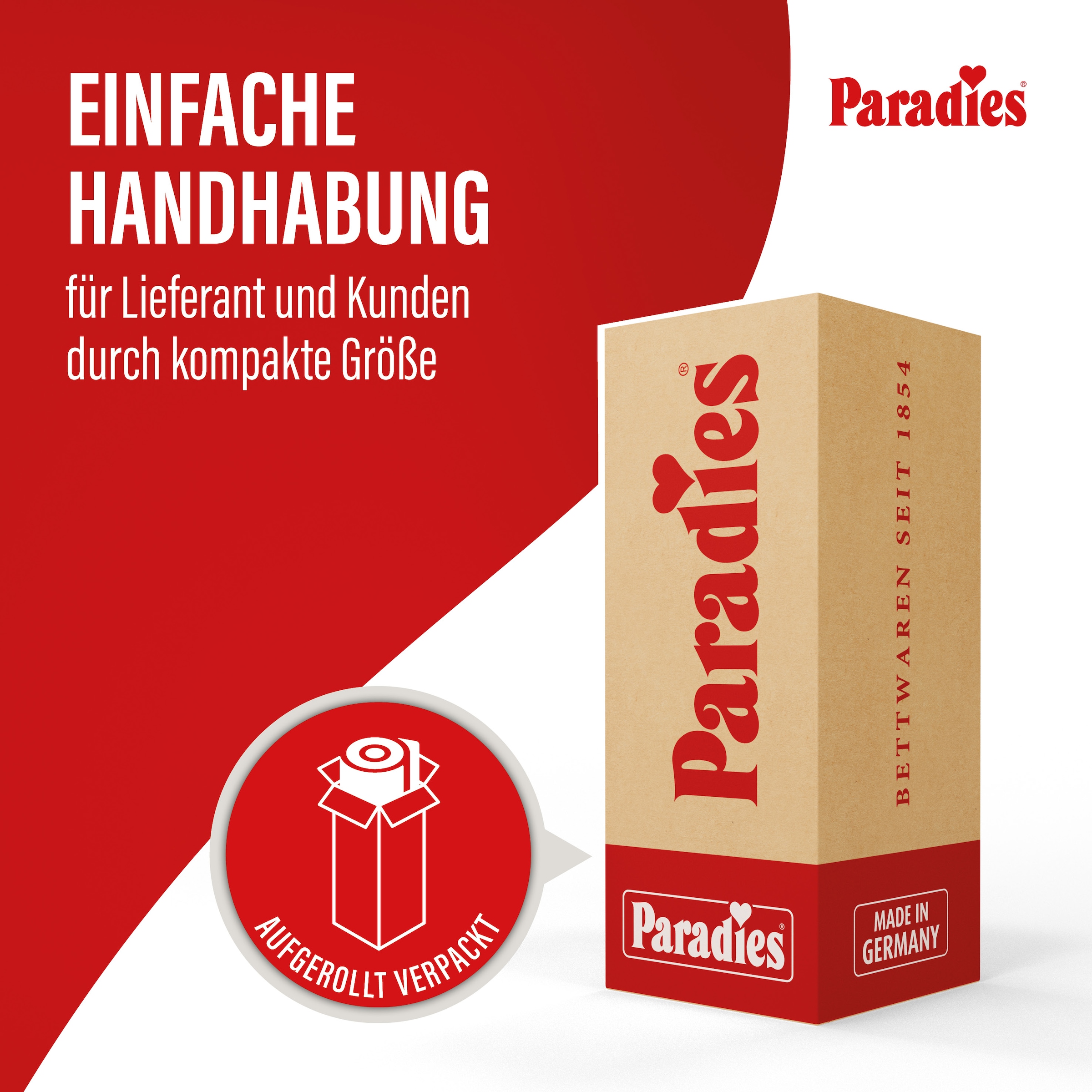 Paradies Kaltschaummatratze »Neuheit: Paradies Perfekta KS, 90x200, 140x200 cm & weitere Grössen« 22 cm hoch Raumgewicht: 35 kg/m³ 1 Stk. tlg. Maximaler Komfort mit Memoryschaum und Klimaregulierung