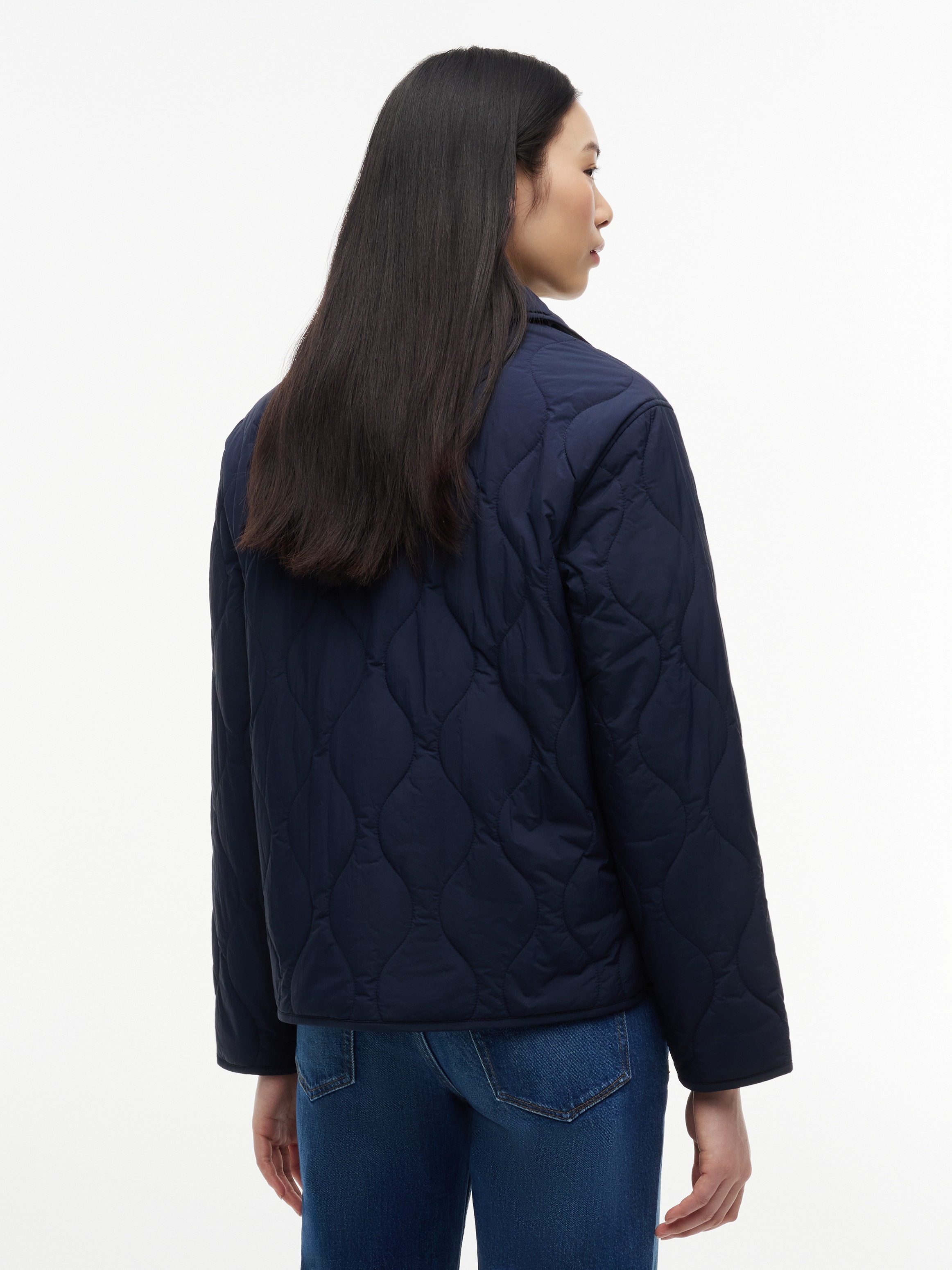 Tommy Jeans Veste matelassée »TJW COACH COLLAR QUILTED JACKET« fibre synthétique, broderie drapeau
