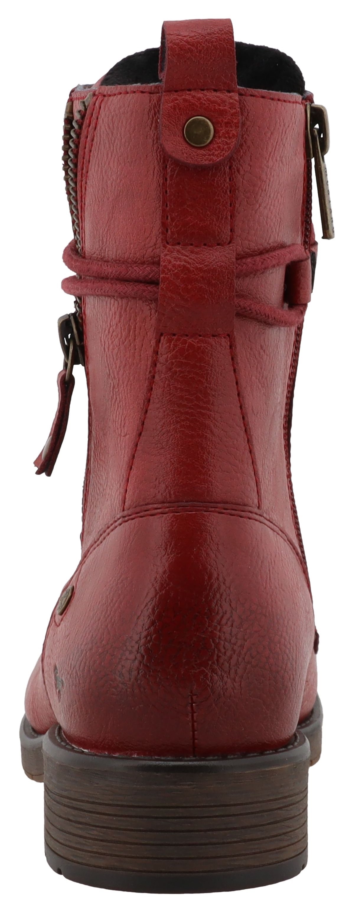 Mustang Shoes Bottes d'hiver »Elfi«  bottines, boots d'hiver avec fermeture éclair décorative sympa