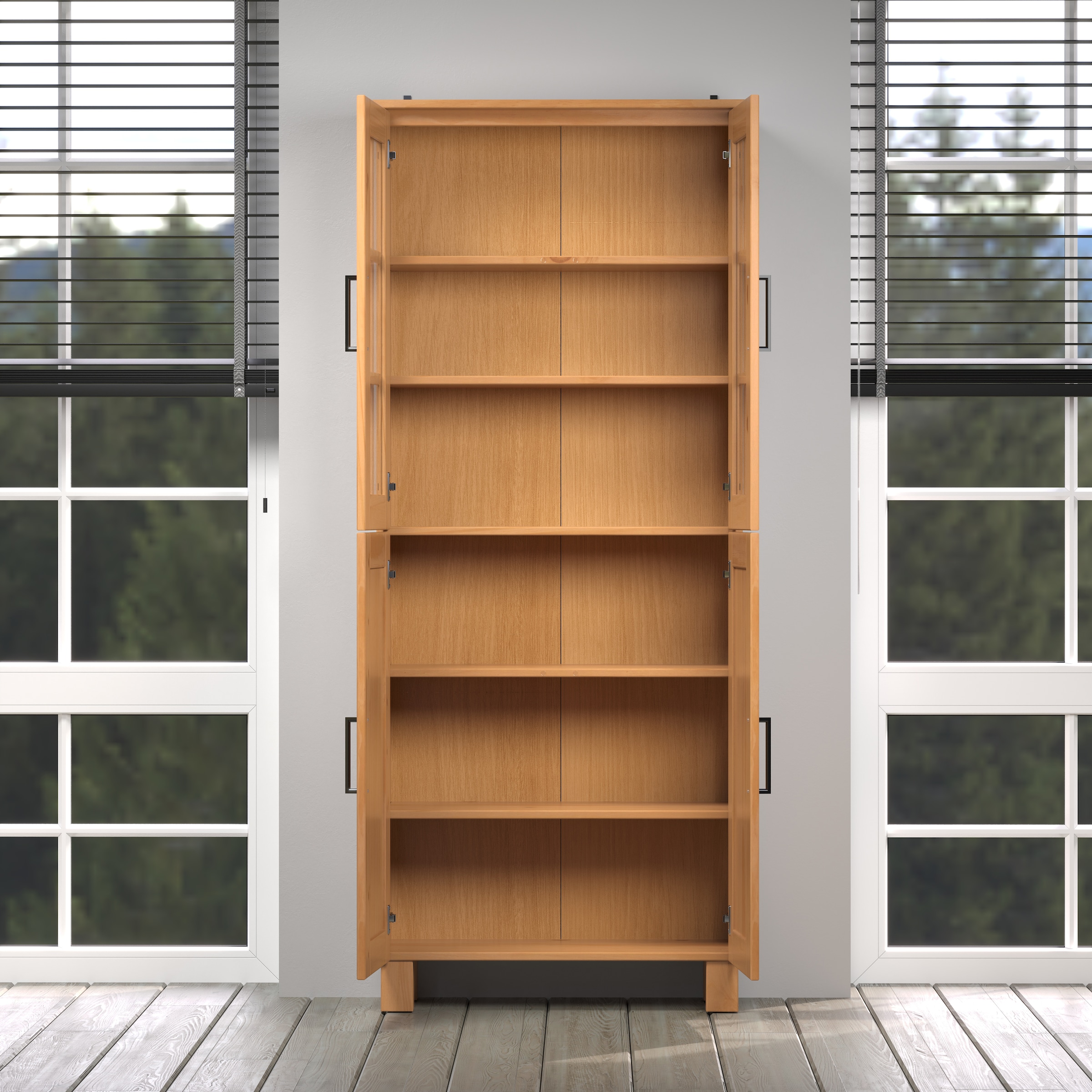 welltime Armoire haute »Ulea« 1 cuis tlg. Breiter Badschrank aus Massivholz - Masse (B/T/H) 70/30/170 cm
