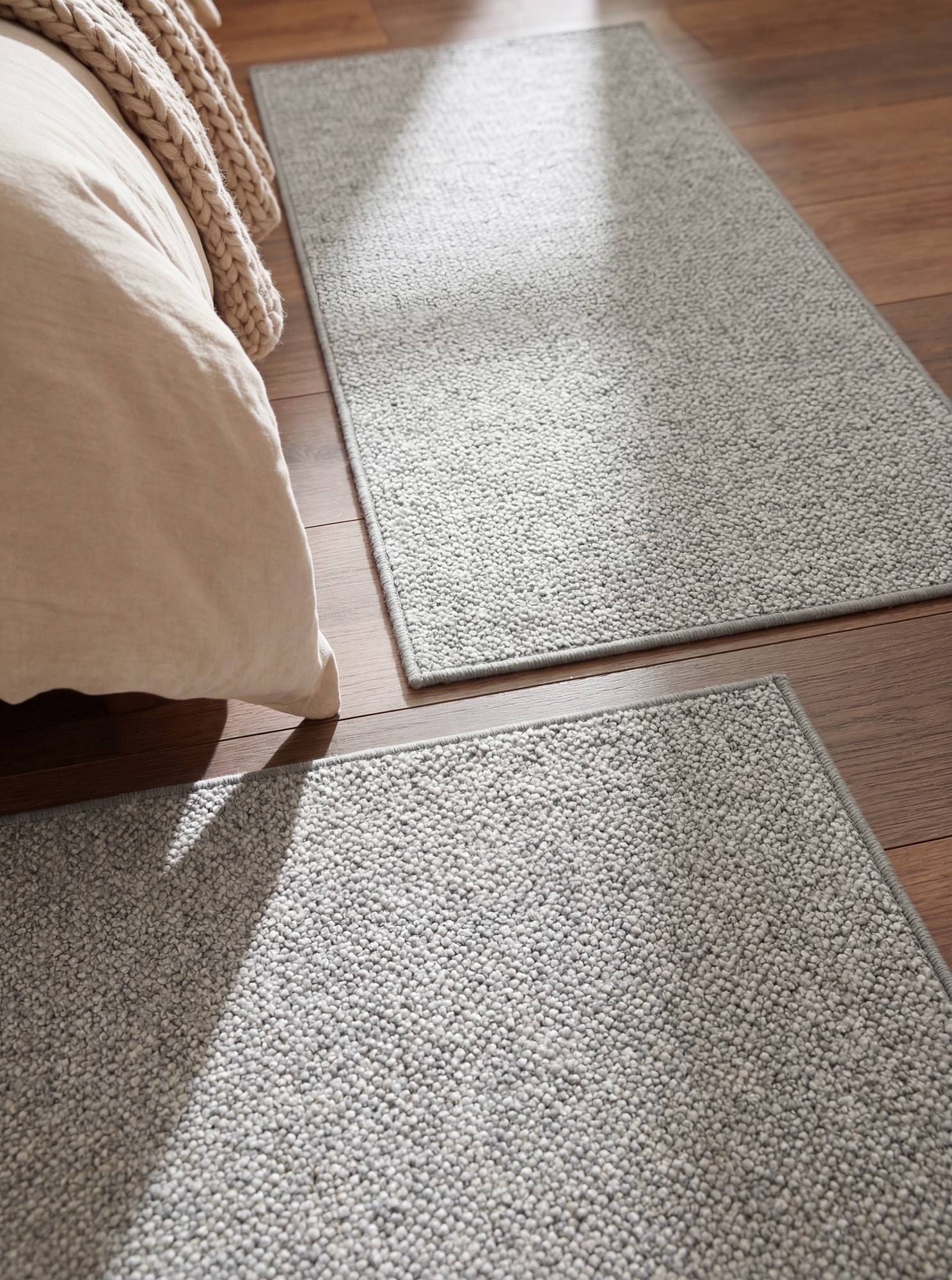HANSE Home Bordure de lit »Wolly 2« Höhe 12 mm 3 cuis tlg. tapis de lit, set de 3 coureurs, uni, poils courts, coureur de lit