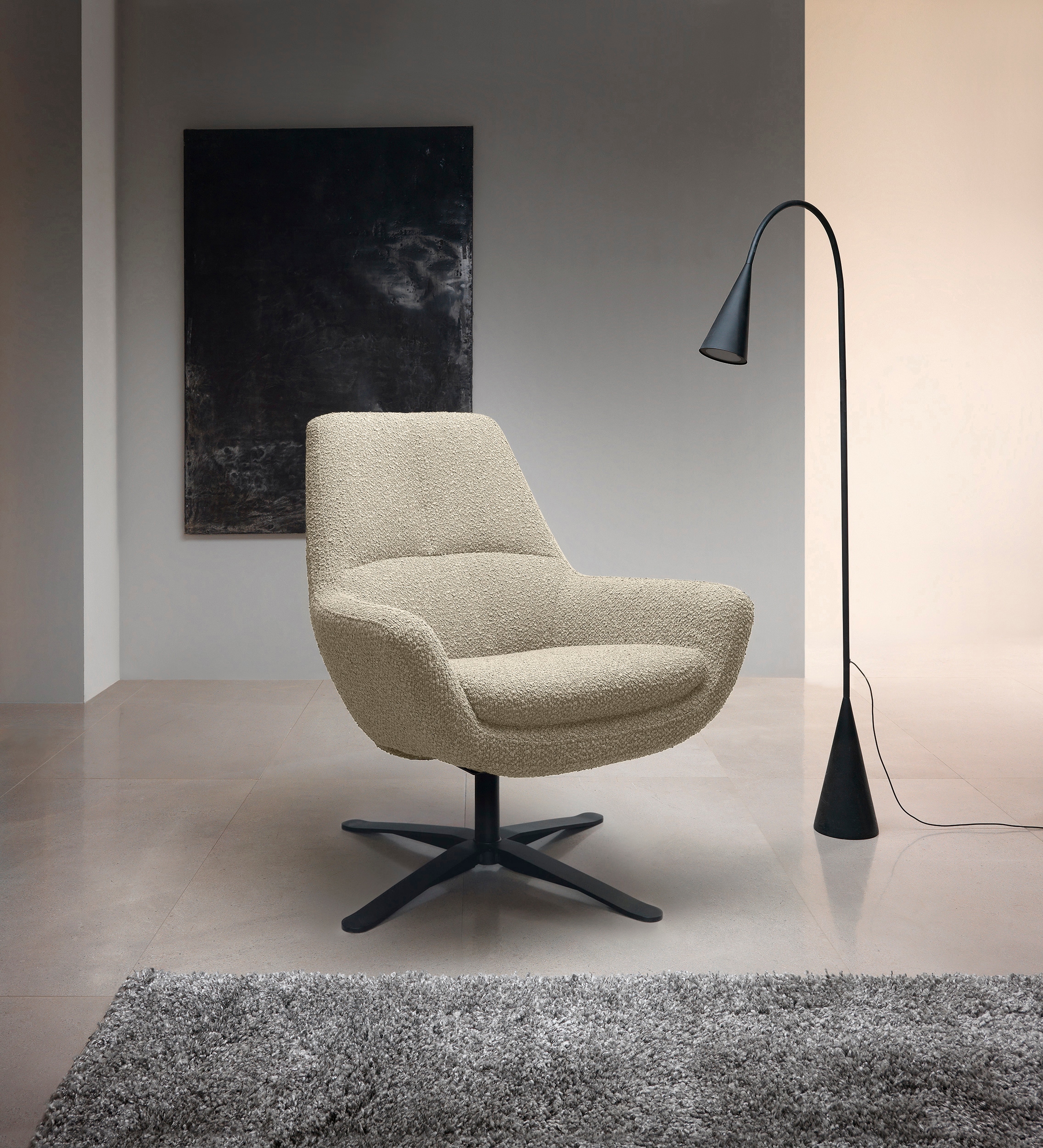 BETYPE Drehsessel »Be Organic Standard Back, Loungesessel« in elegantem Design mit Drehfunktion