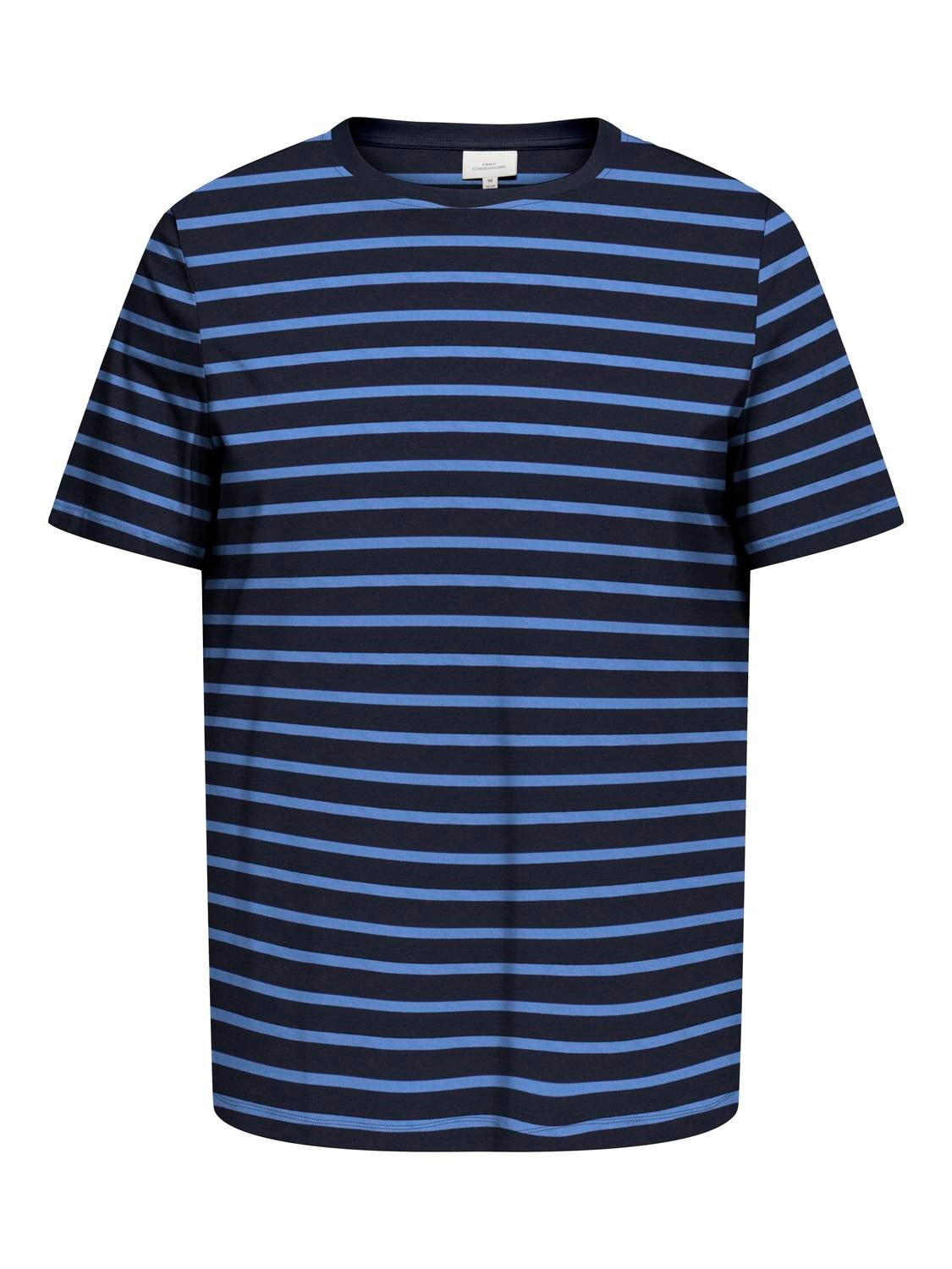 ONLY CARMAKOMA Shirt à col rond »CARBLOOM LIFE S/S TOP JRS«