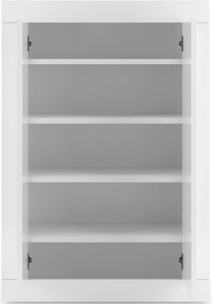 Home affaire Armoire à chaussures »Basic Breite 78 cm, Höhe 116 cm, Schuhkommode,« moderne Rahmenoptik, Metallgriffe, 4 Einlegeböden