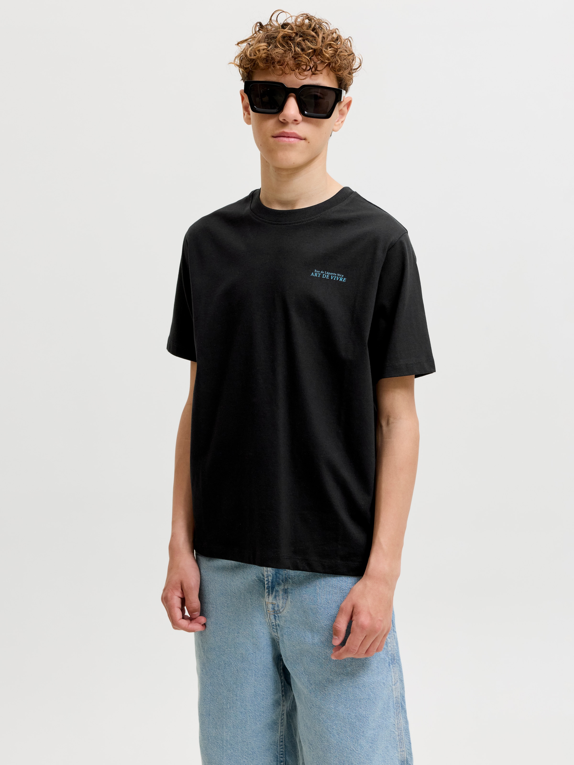 Jack & Jones Junior T-Shirt »JJLEMON TEE SS CREW NECK JNR« mit Logoprint