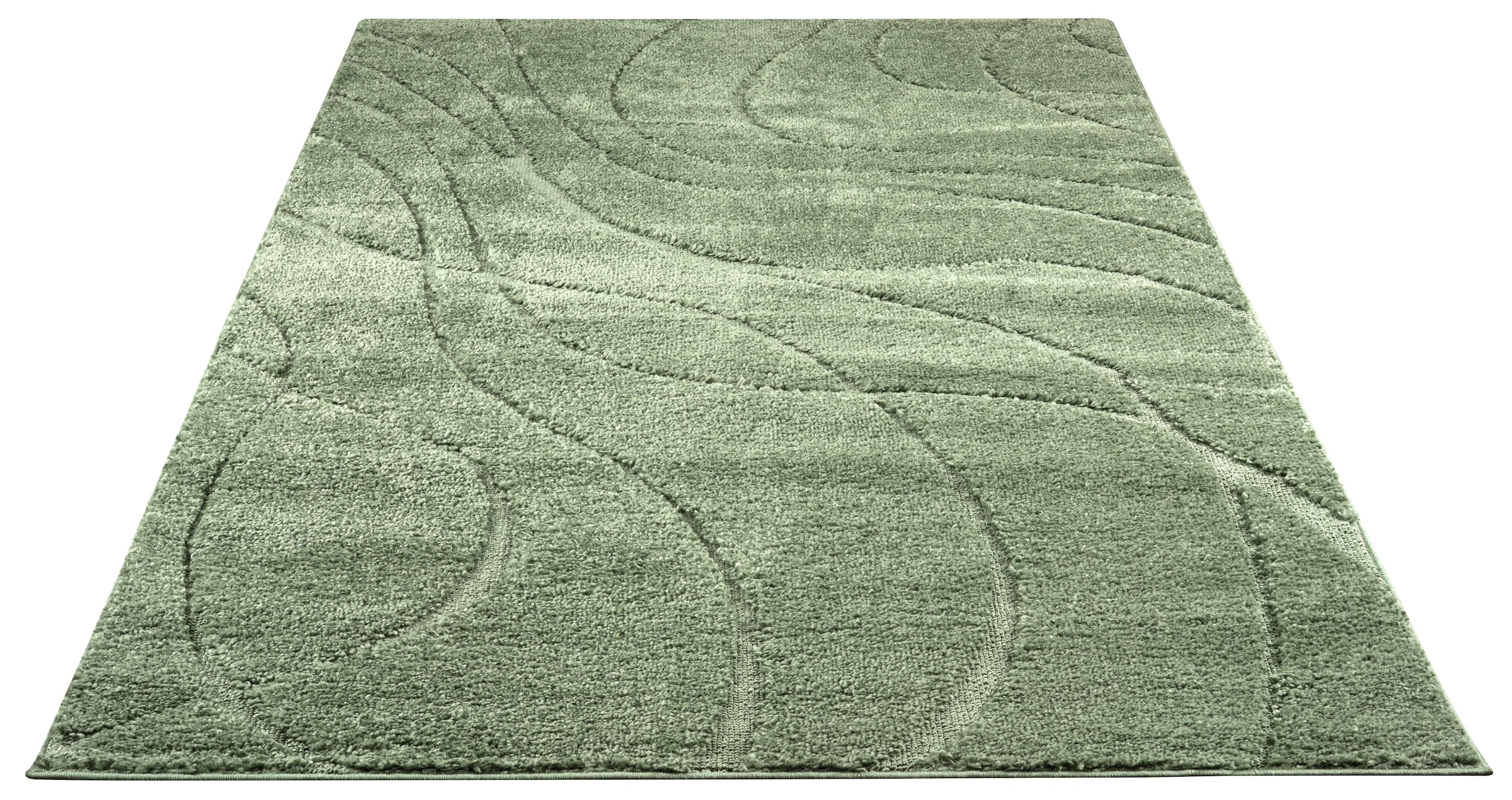 GOODproduct Teppich »Lavia, Wellenmuster, Hoch-Tief« rechteckig 20 mm Höhe Linienmuster, modernes Design, 3D Optik, Designteppich, Wohnzimmer