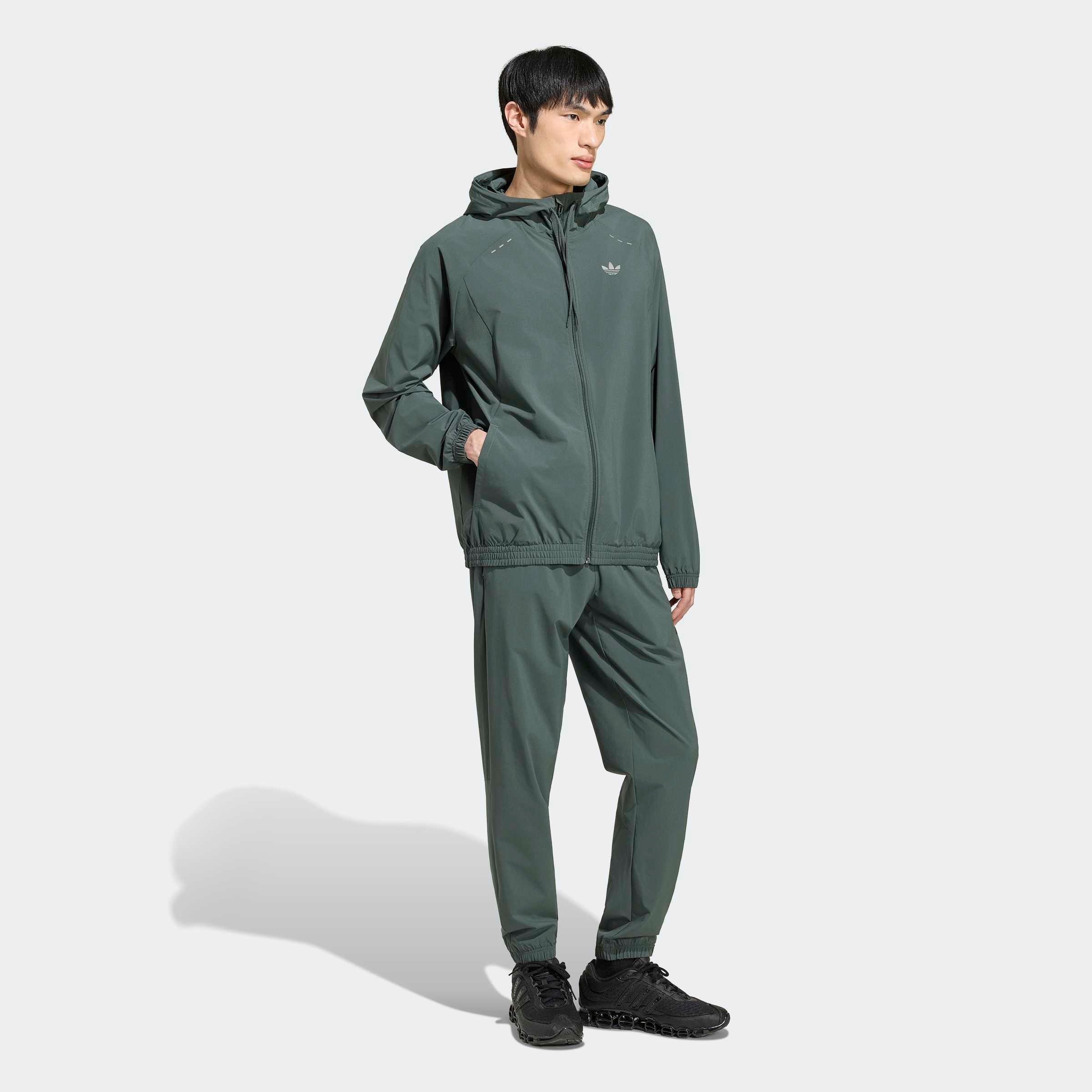 adidas Originals Kapuzensweatshirt »TECH TREFOIL ESSENTIALS ORIGINALS, KAPUZE, DURCHGEHENDER REISSVERSCHL«
