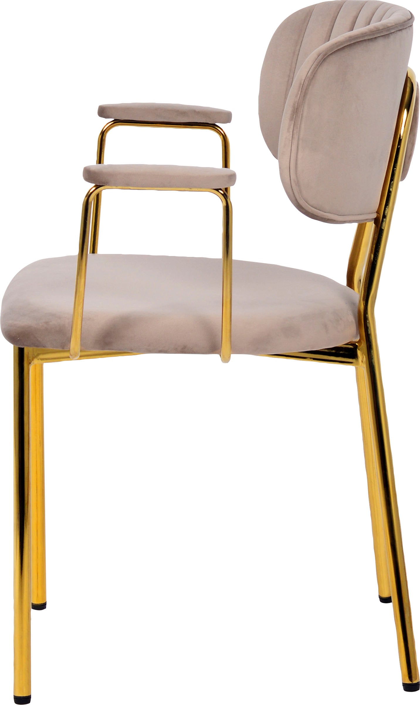 Kayoom Chaise à 4 pieds »Stuhl Kian 225 2er-Set, Gestell aus Edelstahl, Rückenpolster« (Ensemble) 2 cuissamtweicher Bezug Rückenpolster ist ein Hingucker