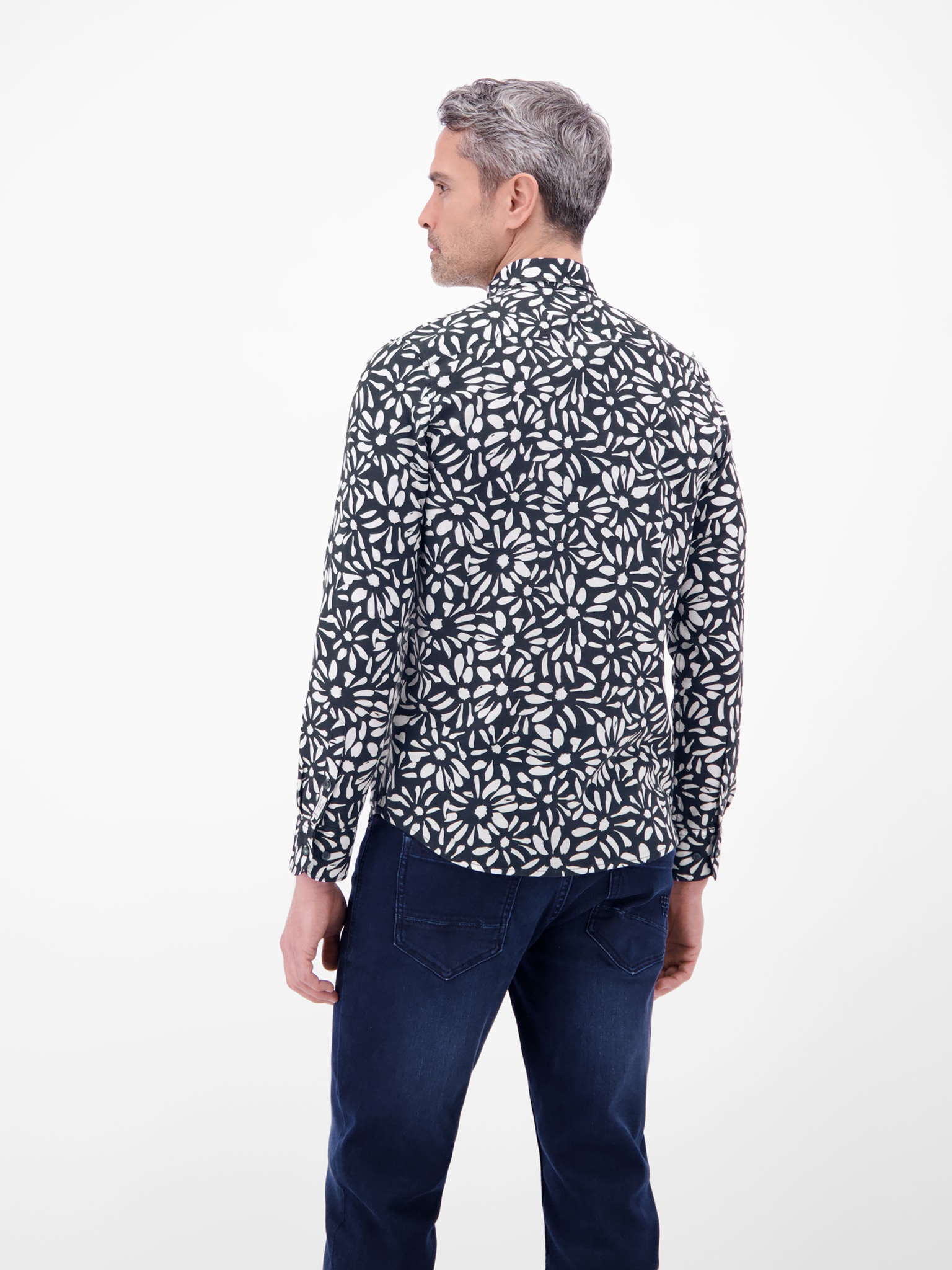 LERROS Langarmhemd mit All-Over Print