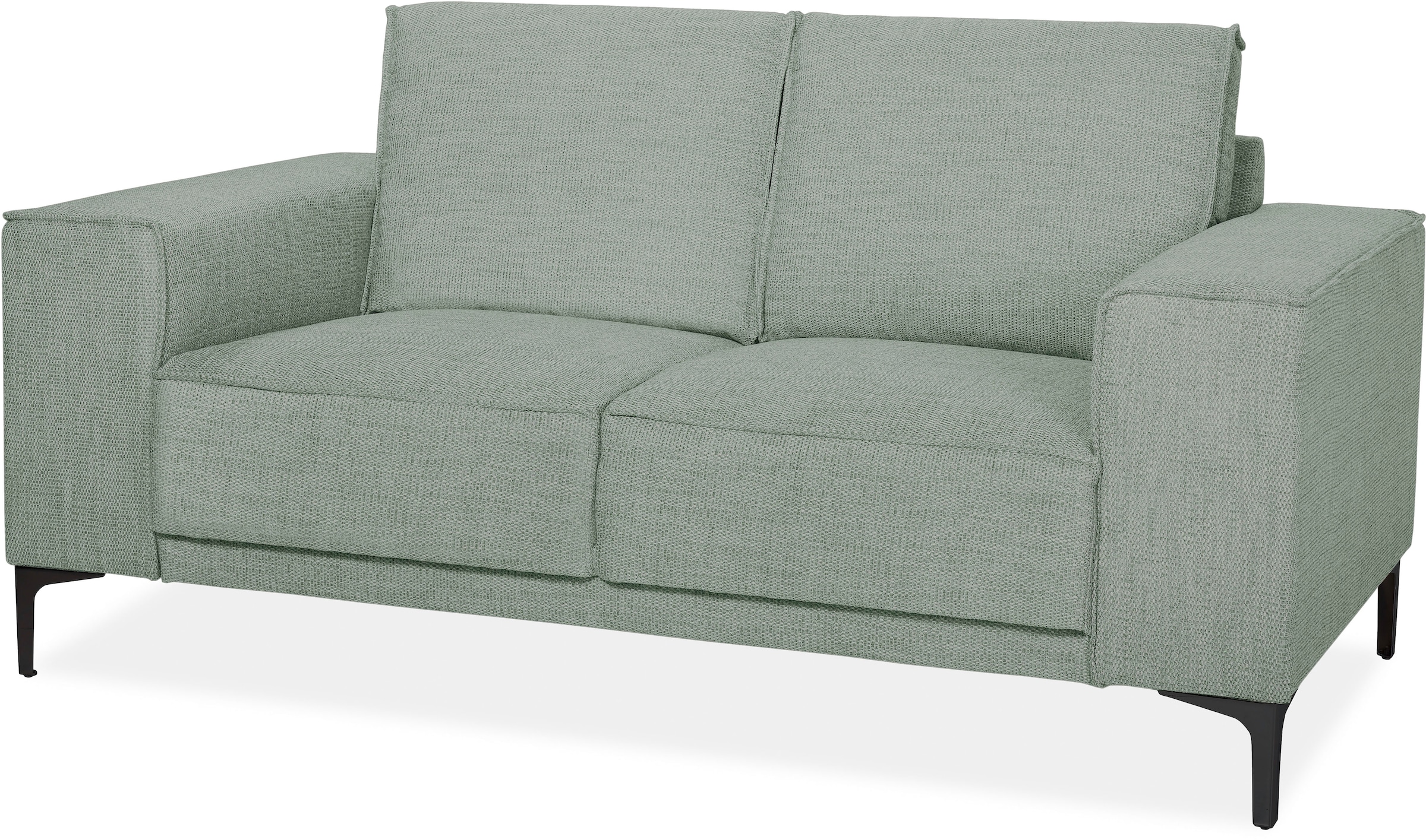 GOODproduct 2-places »OLAND Flachgewebe, Sofa, B: 164 cm, Skandi-Design« 164 cm, suspension à vagues, design scandinave, pieds en métal