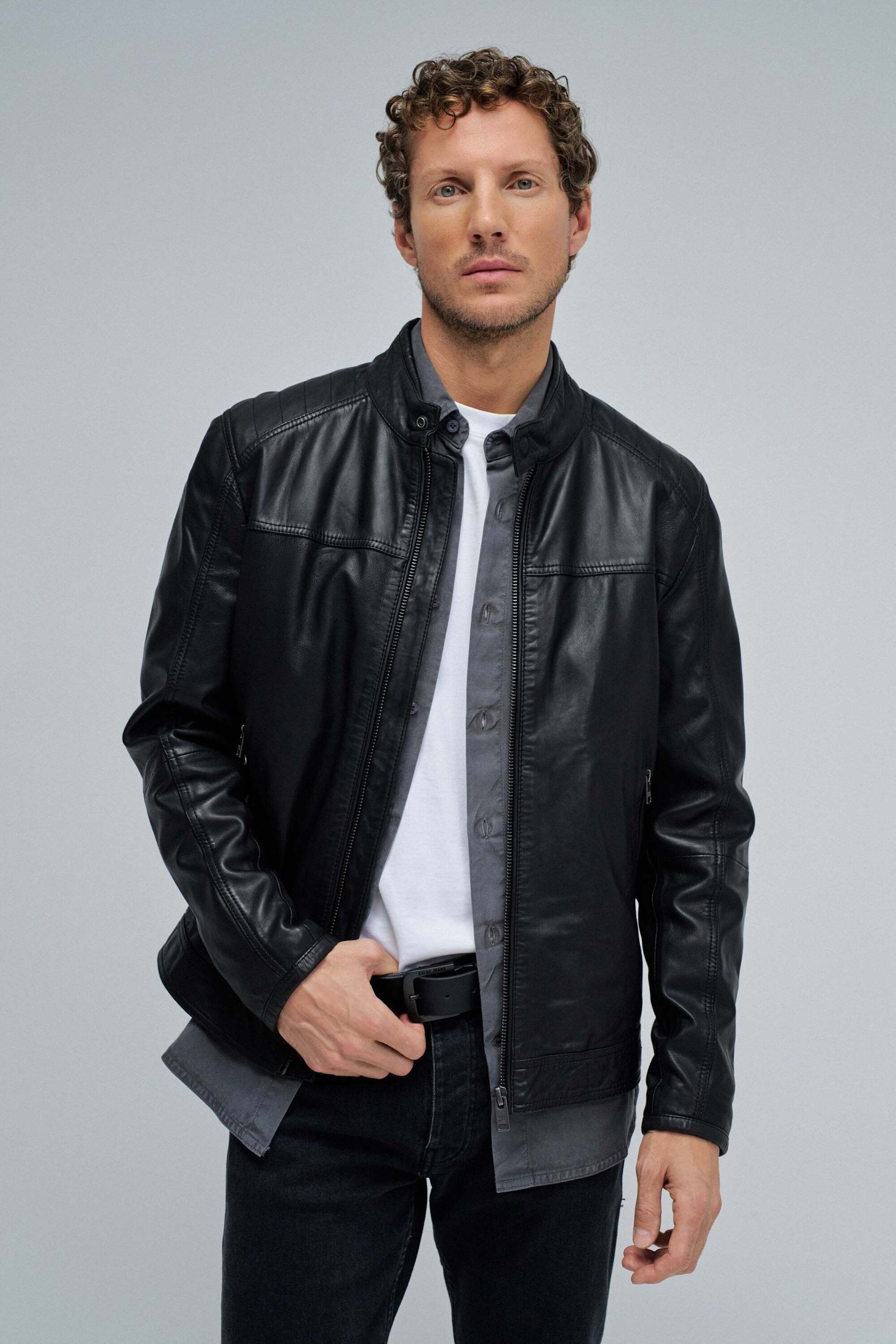 Salsa Lederjacke »Salsa Jeans Lederjacke Biker«