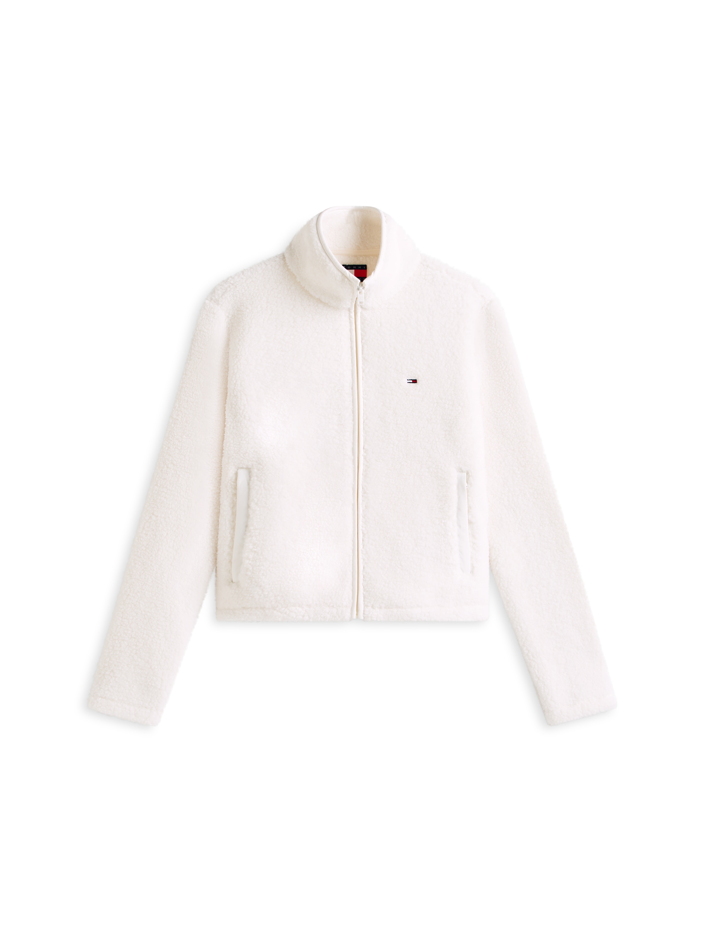 Tommy Jeans Veste sweat »TJW REG SH S-FLAG TEDDY ZIP THRU« Kunstfaser, regular fit